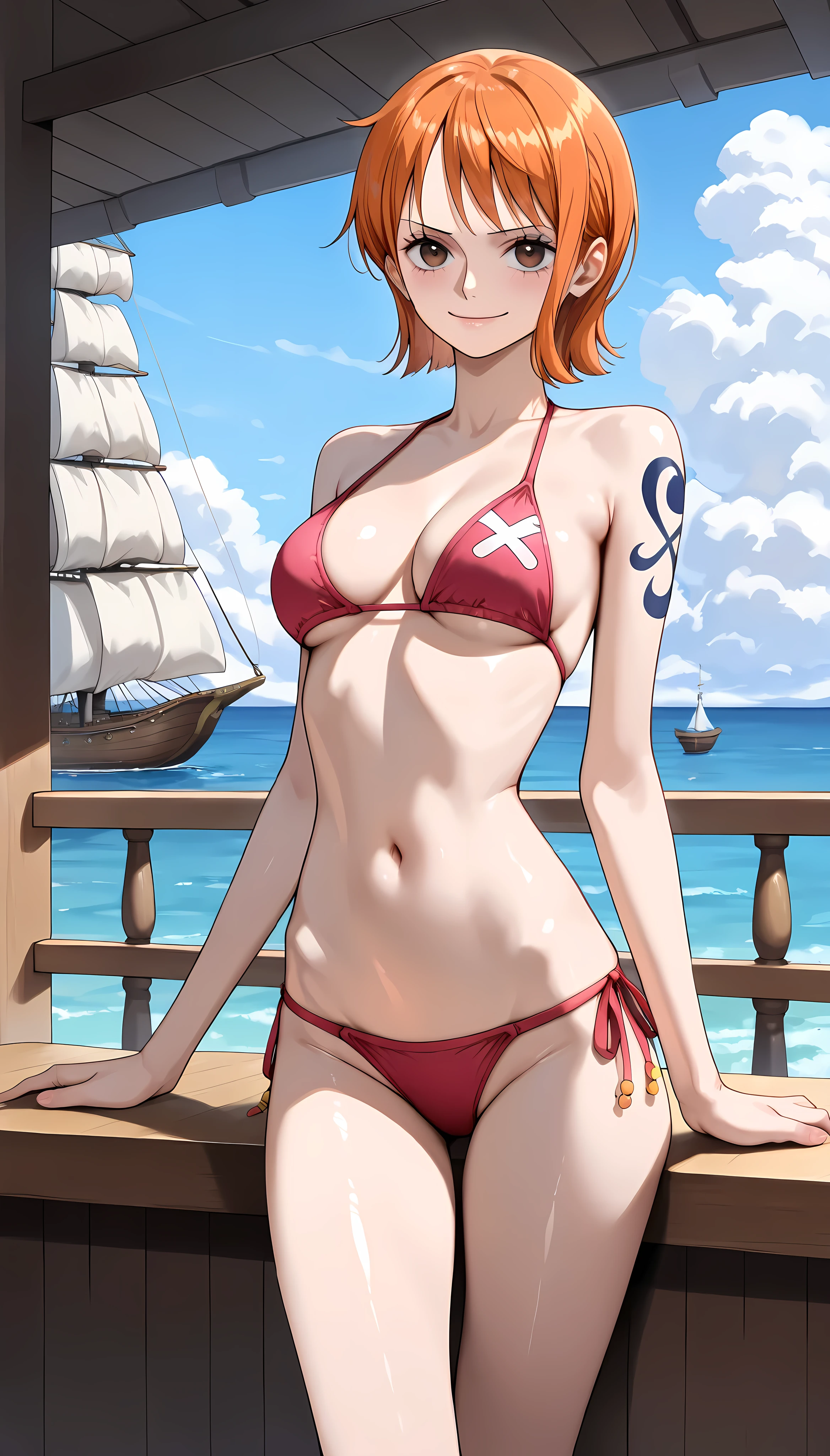 side tie bikini, beach
