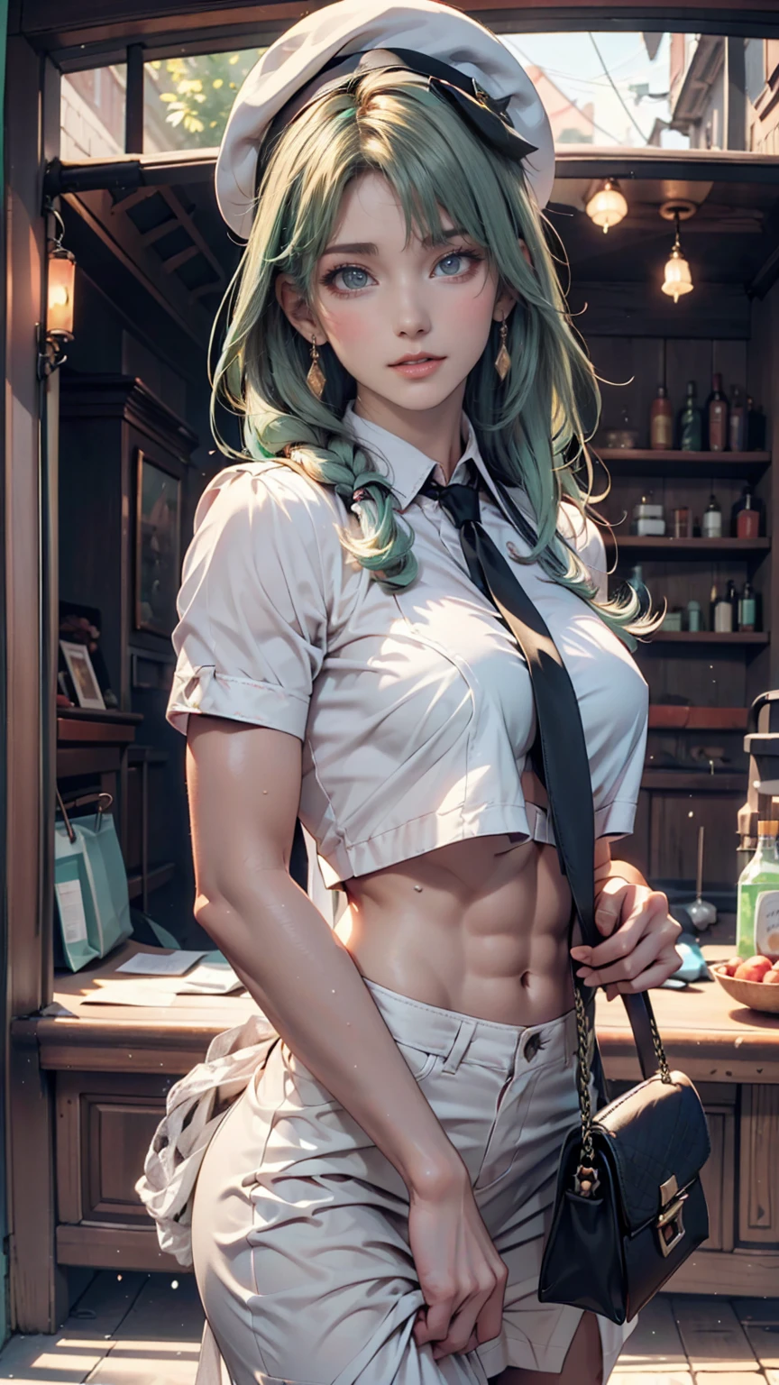 1girl, jewelry, single thighhigh, hair over one eye, midriff, black skirt, asymmetrical legwear, pink shirt, black thighhighs, belt, miniskirt, <lora:elizabeth_liones_v1:0.7>, very long hair, blue eyes, standing, cowboy shot,(masterpiece),((ultra-detailed)), (highly detailed CG illustration),(expressionless), (best quality:1.2),realistic8K UHD, High definition,(1girl:1.2),High quality texture, intricate details, detailed texture, finely detailed, high detail, extremely detailed cg, High quality shadow, a realistic representation of the face, Detailed beautiful delicate face, Detailed beautiful delicate eyes, brown eye pupil, a face of perfect proportion, Depth of field, Cinematic Light, Lens Flare, Ray tracing,perspective,20s, Prominent Nose, slender face, tall girl, (big eyes:1.2),blush,glossy lips, perfect body, lean body, Particles of Light,(narrow waist:1.3), huge breast, saggy breasts, distinct_image, high_resolution, (lustrous skin), solo focus, (white hair), (finely detailed beautiful eyes and detailed face),(detailed face), (streaked hair), light source contrast, medium hair, ((smile)), <lora:add_detail:0.6>