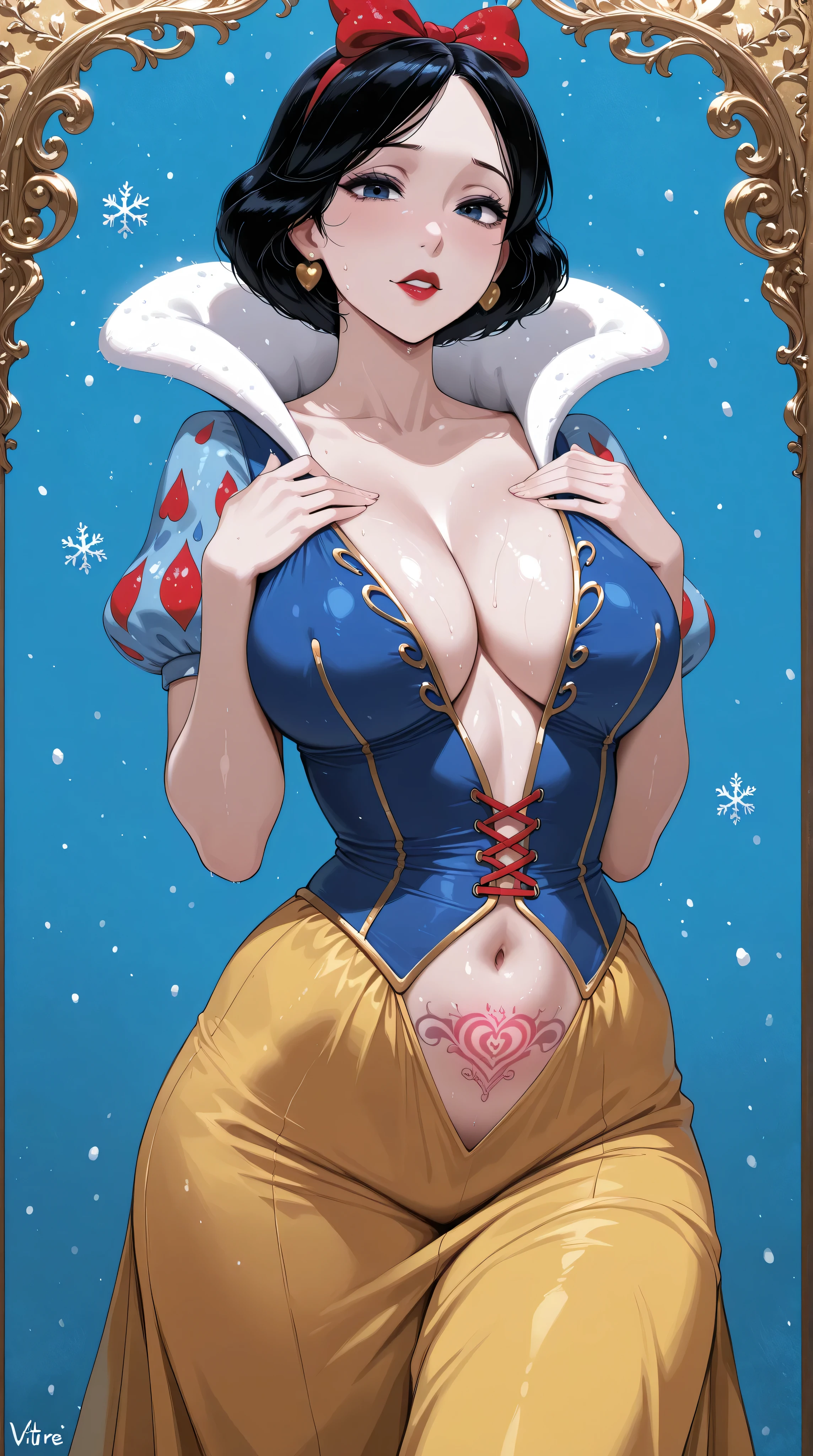 (((snow white)))8k,pawg((from blanca nieves))((vestida cuerpo cubierto))(((Amazing tits)))caliente, hermosa,((Hornie)),(((viste ropa ajustada )))((tiene tetas perfectas)))8k, hiperrealista todo como un motor irreal trazado de rayos render ((estilo humano hiperealista)),(((Empty dark background))). hiperrealista todo como un motor irreal trazado de rayos render estilo humano realista ,(((Empty dark background)))., Suavemente iluminado, Intimo exquisito detalle, foco nítido, intrincadamente detallado, rewarded photography, small-catchlight, bajo contraste, alta nitidez, facial-symmetry, profundidad de campo, cinematic background, Renderizado del motor irreal, Imagen central, dream-like, Suavemente iluminado, intimo, imagen de cuerpo completo ,cuerpo completo,((tetona)),((piernas torneadas)) perfect ass ecchi, hdri