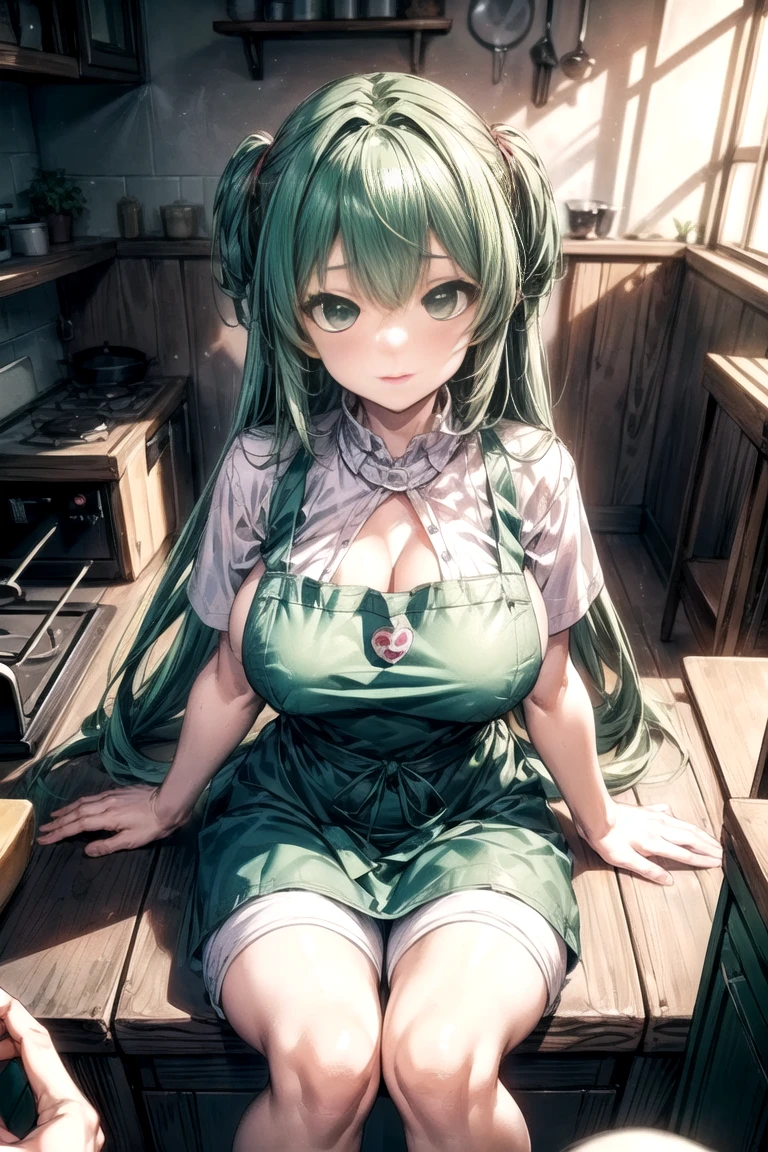 (masterpiece、Highest quality、Highest quality、Official Art、Beautiful and beautiful:1.2)、(One girl:1.3)Hatsune Miku、Twin tails,Beautiful breasts,Anime girl in a yellow dress with a red ribbon on her head, Naughty, (SFW) Safe at Work, tits, Touching her clothes, Half Yamada, Enchanting anime girl, Naughty anime style, Beautiful and attractive anime , rei hiroe, shikamimi, sakimi chan, Naughty style, Top rated on pixiv