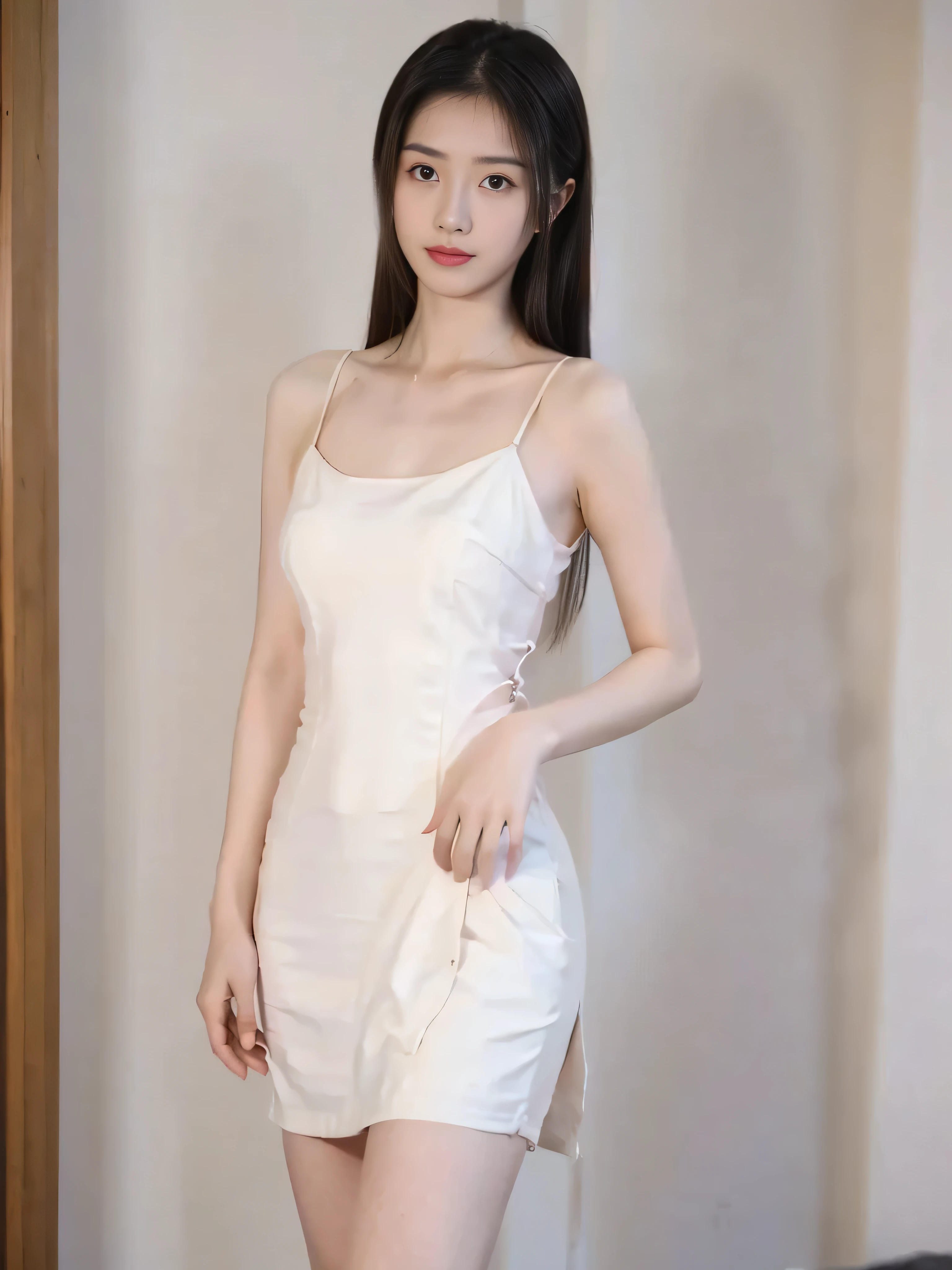 (((best quality))),(((ultra detailed))),(((masterpiece))),illustration,1girl,high school girl,solo,slim,thin,small breasts,flat chest,slender legs,summer,sunshine,luxurious classroom,anticipation,beautiful,elegant,desk,college application form,sleeveless dress,light blue,summer sky,delicate floral pattern,shoulder length straight hair,standing,arms behin back,sunlight,shimmering aura,fair skin,smooth skin,deep green eyes,luxury,plush leather chairs,richly patterned walls,state-of-the-art technology,open windows,summer breeze,freshly mown grass,distant bird songs,graceful movements,precise movements,serene face,focus,determination,dreams,aspirations,journey,fulfill academic goals,portrait,resilience,hope,future,courage,confidence,from front,full body