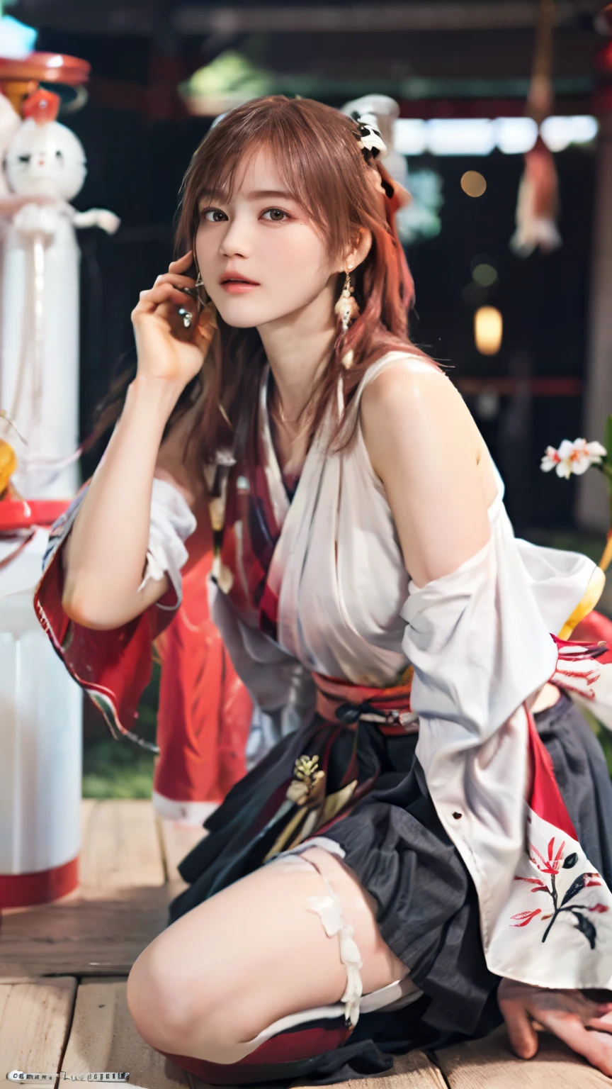 ((( Top Quality))), (( Show off individual masterpieces )), ( Details), (( alone)), (((((( 1 girl, Honoka,Shrine maiden, hakama skirt)))))), ((( slender body:1.4, big breasted , slim, thin waist , toned thighs, thin legs))),( camel toe ,Camel hoof), (( nourish my skin by putting semen on my belly , white skin, nourish my skin by putting semen on my belly )), Mysterious Light, ((( A girl with a well-groomed face ))), (( big eyes)), (((((( droopy eyes )))))), (((( and close your eyes )))), (((( accurate anatomy )))), Fully effective , eyeshadow , earrings for women , necklace ,((( random sculpture pose ))),