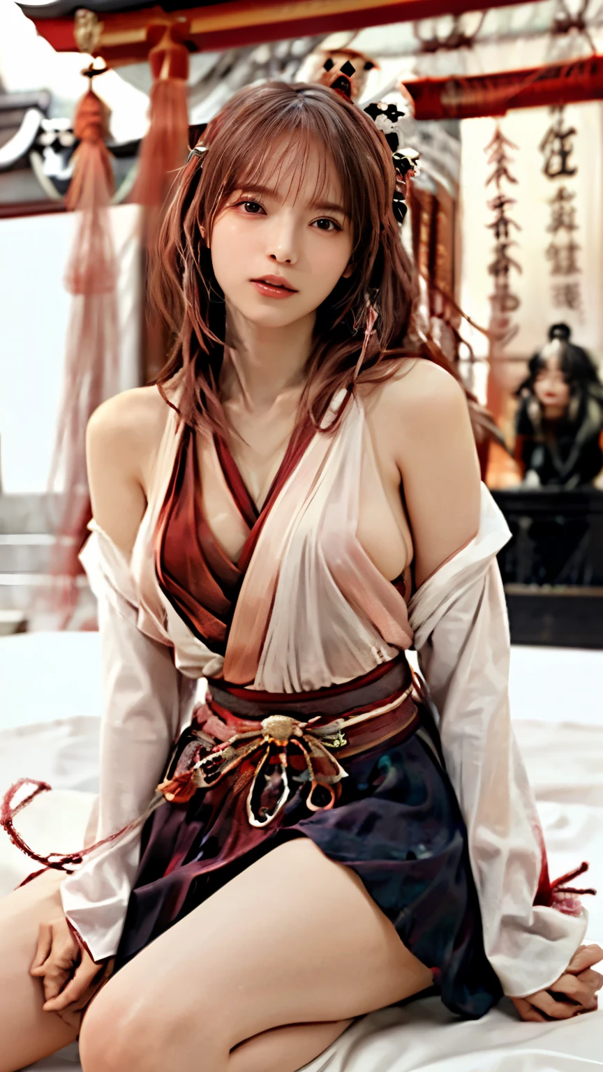 (((   Top Quality))), ((   Show off individual masterpieces  )), (     Details), (( alone)), (((((( 1 girl, Honoka,Shrine maiden,  hakama skirt)))))),  (((  slender body:1.4,  big breasted  ,  slim,   thin waist ,   toned thighs,   thin legs))),(   camel toe    ,Camel hoof), ((       nourish my skin by putting semen on my belly    ,     white skin,       nourish my skin by putting semen on my belly    )), Mysterious Light,  ((( A girl with a well-groomed face    ))), ((   big eyes)), (((((( droopy eyes )))))), ((((    and close your eyes  )))), ((((    accurate anatomy )))),     Fully effective     ,     eyeshadow ,     earrings for women   ,     necklace    ,(((  random sculpture pose ))),