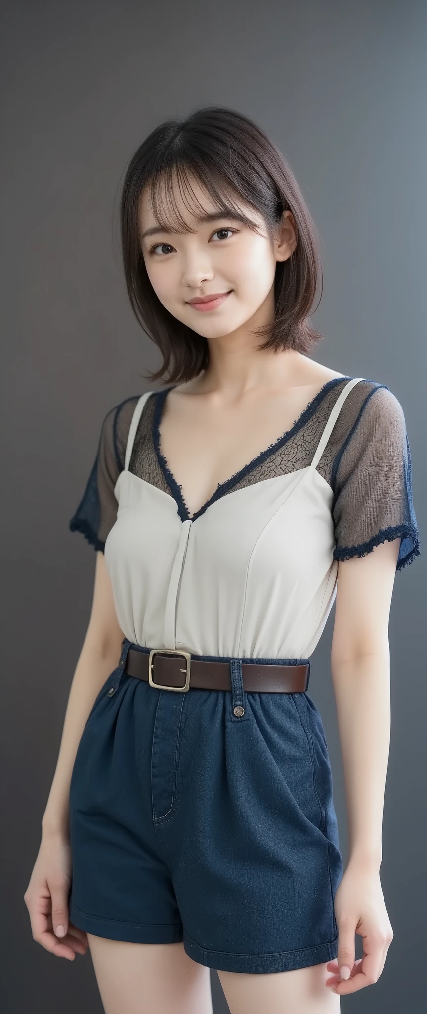 最 high quality、 high quality、 best image quality that holds your feet、8k、最 high resolution、 high resolution、最 high quality、 Masterpiece、 RAW Photo 、whole body写真、 detailed and realistic human body 、Delicate and realistic skin、 realistic face in every detail、Detailed and realistic eyes、 detailed and realistic lips、Detailed and realistic teeth、Realistic ears、 My hair is drawn in detail and realistically.、 Soak Your Shoulder in the Hot Springs Area 、((  beautiful hands (thumb１、See also４))、Realistic feet down to the last detail、((  beautiful Japanese girl ))、( Japanese model)、(( beautiful girl, ))、(  black hair)、(  shiny long hair with book and notebook)、((whole body))、(( slim and perfect figure ))、( Beautiful Tight Breasts )、(whole body光沢肌、 white skin)、 Soft natural light 、 short denim 、 sheer white shirt 、Shirt open in front、 Camisole 、Carrying a book and notebook、 rucksack 、((Sparkling colors))、(())、((Pose that shows off thighs beautifully.))、 University、campus