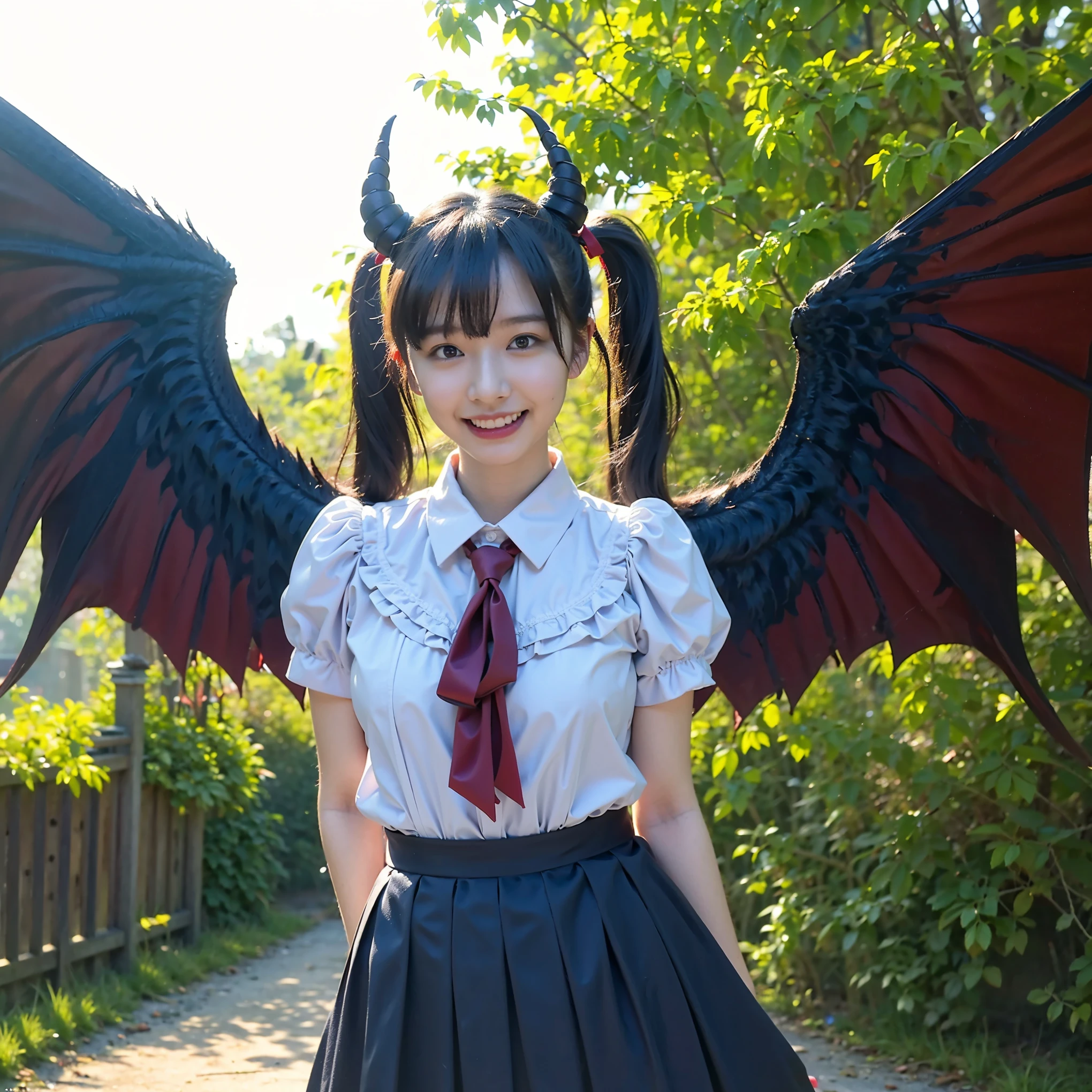(Completely live action:1.37), (Amazingly realistic textures:1.37), (masterpiece, best quality:1.2), (8k uhd, 16k, 32k, ultra high res), amazingly realistic skin, amazingly realistic photo, superrealism, (photorealistic:1.37), (RAW photo), ultimately realistic, (ultimately realistic all details), (ultimately realistic all textures), super realistic lighting, super realistic shadow, (japanese girl:1.5), ((young face)), smiling, happy, super realistic face, ultimately realistic skin, ultimately realistic eyes, (ultra droopy eye makeup:1.35), ultimately realistic background, ultimately realistic detail up, kkw-ph1, ((ultra droopy eyes, cyberpunk-style cyborg girl, amazingly intricate details, Anatomically perfect hands, mechanical body, silver knight armor, ultra glossy texture, long canine tooth, red eyes))