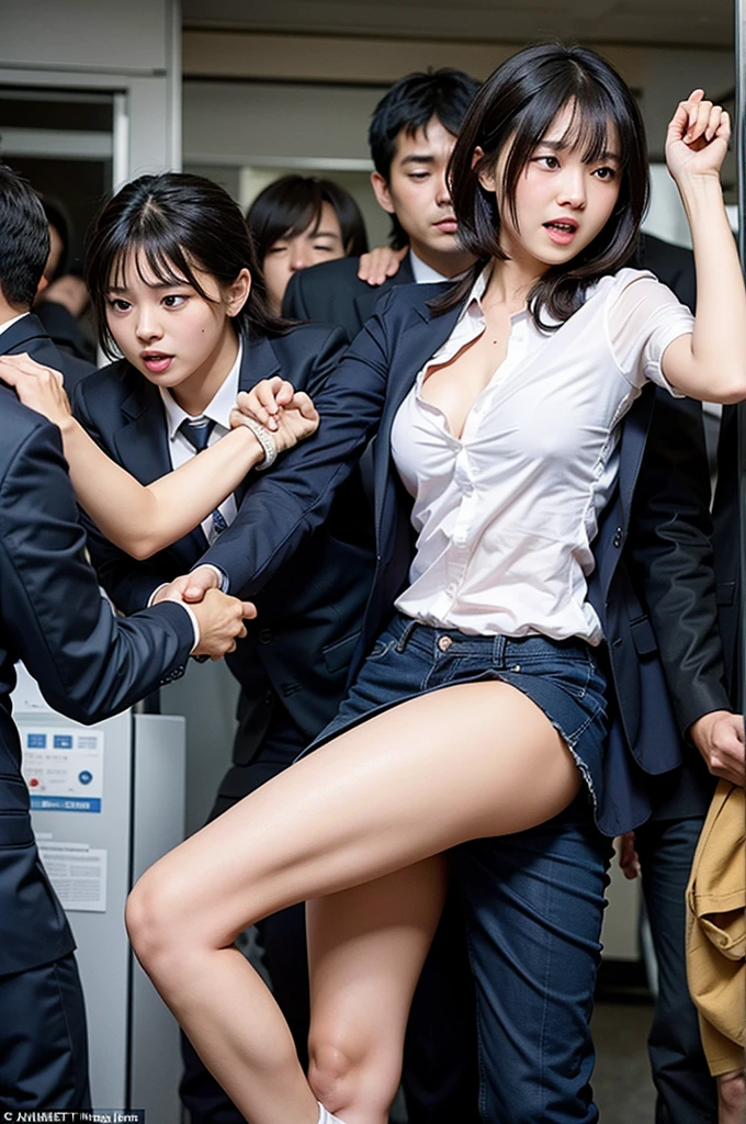 A man hits a woman with a stick:1.8、25 year old Japanese girl in camouflage、Girl being sexually harassed by a guy、whole body、A girl surrounded by five boys、Small breasts、Small breasts、Beautiful legs、Screaming Woman、Crying girl