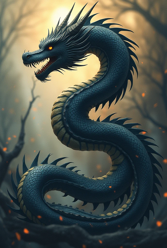The letter "s" represented by a gothic style dragon. Logo 