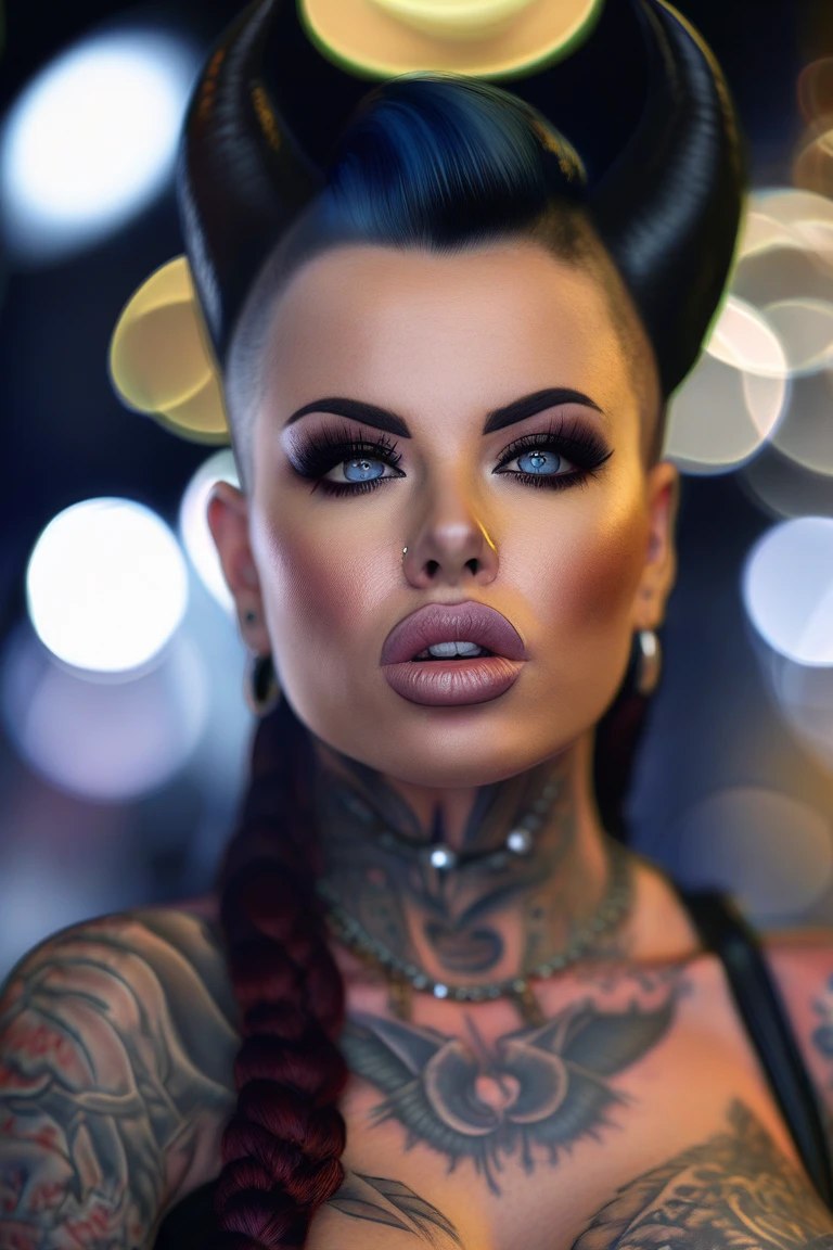 4k highly detailed realistic digital extremely high quality RAW photograph, (a portrait photo of Christy Mack as a fantasy succubus), (beautiful and detailed eyes: 1.1), busty, bimbo, seductive, sexy, large breasts, epic, hyperrealistic, hyperrealism, 8k, cinematic lighting, (f1.8 short focus bokeh)