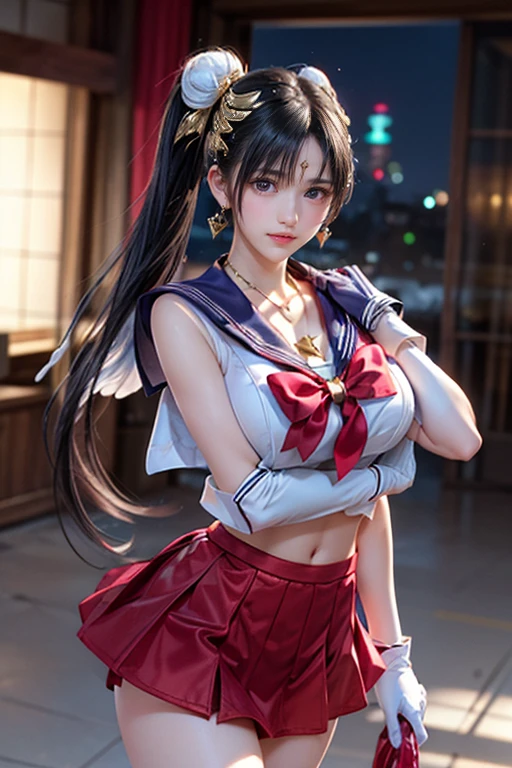 ((White House Motif))、(((commonweal:1.35))),,(((Girl:1.44))),(photoreal),(Wai Lian Wei),(Skinny body type:1.3),(hentai anime girl),whole body,(Cute Breasts), (pretty girl),(masterpiece:1.3), (Highest quality 1.2),(Magical Panties Flash Shot), High resolution, (Very detailed),One girl,(魔法Girl),(Bobcut),(Frilled mini skirt:1.4),(Severe),Retention Staff,(Dynamic pose:1.2),(Magical Battle),　Filming the magical battle scenes,(Cityscape ) 