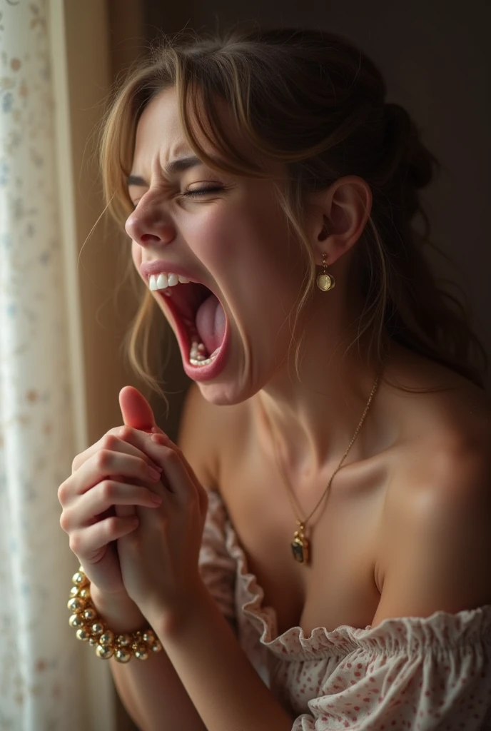 A girl masturbating