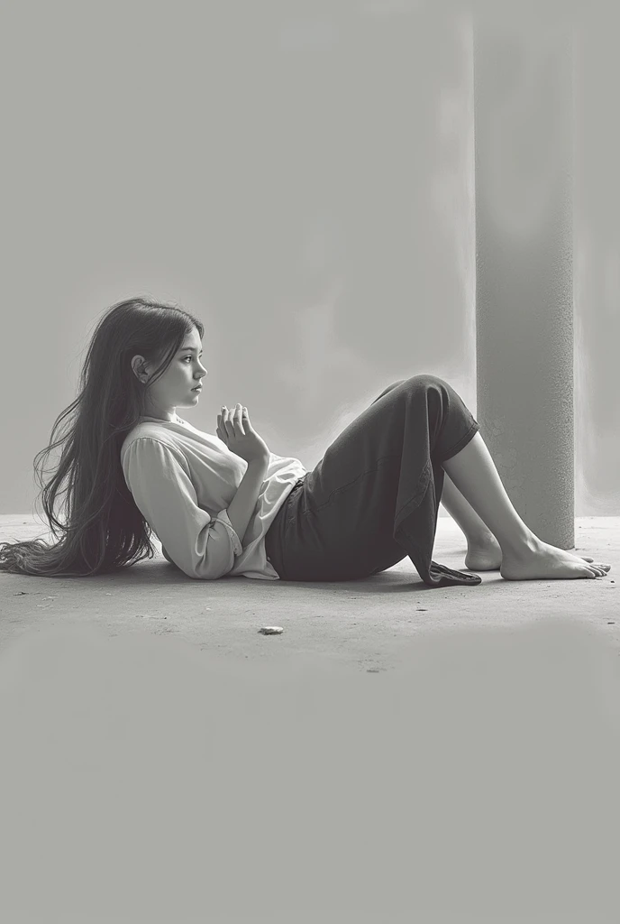 generete a photo titled "serene silhouette of a young woman" Composition and Framing:
The photograph features a (((monochromatic palette))), with shades of (black and white) dominating the scene.
The subject stands against a (((minimalistic backdrop))), devoid of any distracting elements. ((The background appears to be a plain surfac))e, allowing the focus to remain solely on the individual.
The central composition places the subject directly in the middle of the frame. This deliberate choice creates a sense of symmetry and balance.
The camera angle is eye level, capturing the subject from a straightforward perspective. There are no extreme angles or unconventional viewpoints.
Subject Details:
The person in the image is clothed in a short dress adorned with bows on both shoulders. The dress is simple yet elegant.
Their face is intentionally obscured, perhaps for privacy or artistic reasons. We cannot discern their expression or identity.
The individual's (hands are gently clasped together in front of their body), suggesting a calm and composed demeanor.
Notably, they wear sneakers that appear to be laced up to the ankle. The choice of footwear adds a touch of casualness to the overall look.
Lighting and Shadows:
The lighting is evenly distributed, casting minimal shadows. There are no harsh highlights or deep shadows, contributing to a soft and serene atmosphere.
The absence of dramatic lighting effects emphasizes the subject’s form and clothing without distraction.
Style and Mood:
The overall style exudes simplicity and timelessness. The monochrome treatment enhances this classic feel.
The deliberate choice to exclude any extraneous elements or embellishments suggests a focus on the subject's essence rather than external context.
The image evokes a sense of quiet elegance and invites viewers to contemplate the individual's presence.