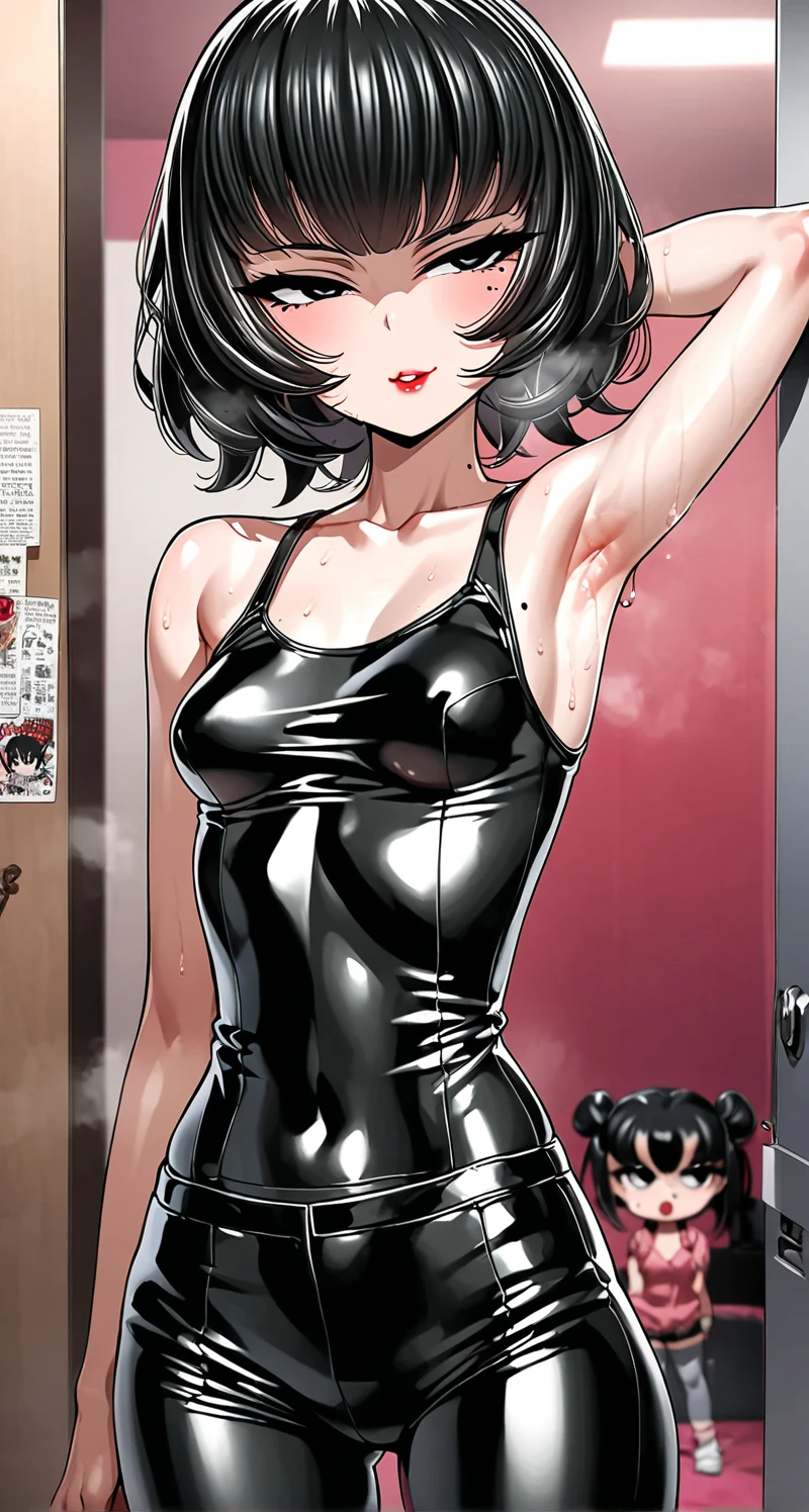 (masterpiece, best quality:1.2),1girl,multiple men,realistic,3d,Unreal Engine 5,skin texture,anatomically correct, comic storyboard,solo,1beautiful girl, long hair,smile,barefoot,girl in lace top,sexy, girl in shiny legging, girl in high heels,cleavage,crossed legs,large breasts, naked male, standing ,trample,cuts,defloration,indoor,couple,femdom,hetero,saliva , mucus,femdom,blood on hands,blood splatter,male,open mouth,trembling, couch,sit,bruise man ,man closed eyes,dark skin man, man cum,bleeding man,man in tight underpants