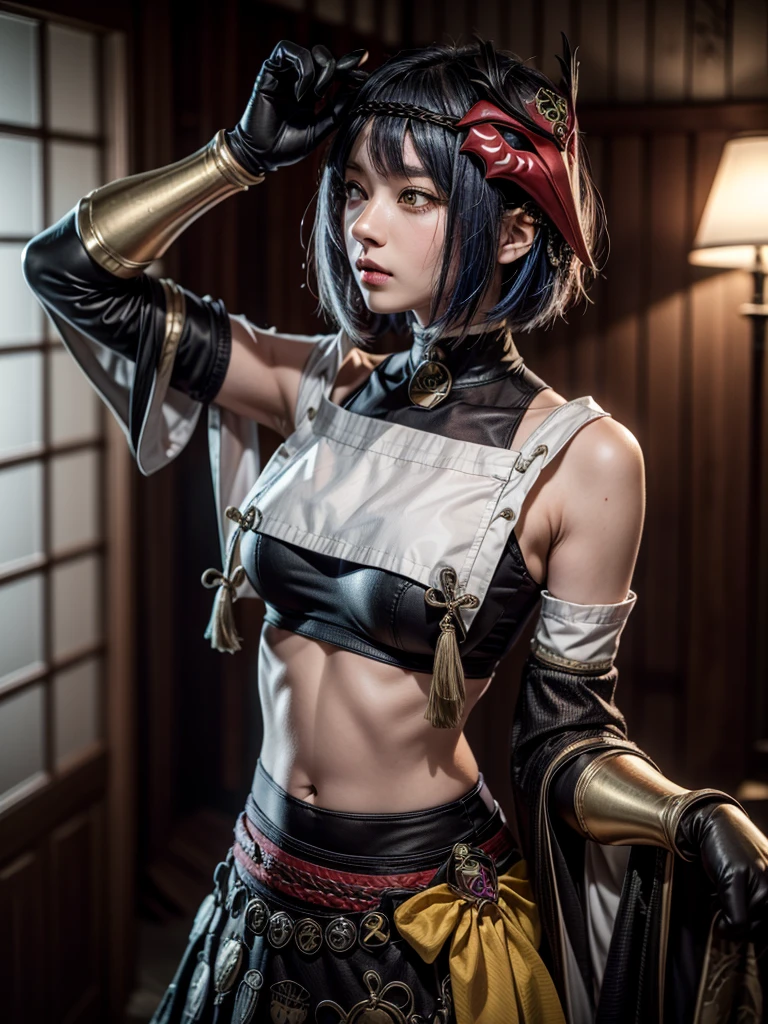 (High resolution,masterpiece,highest quality,Highly detailed CG,Pointing,  anime, Official Art:1.4), Realistic, photograph, Incredible detail, It&#39;s all complicated, Shiny and shiny,wonderful many layers, 8k wallpaper, 3D, sketch, cute, figure,( alone:1.4), Perfect female proportions,Villainess, (Fusion of queen bee and lady:1.4), (A woman dressed as a queen bee:1.2), (Queen bee woman:1.2), (Fusion:1.2), (alone:1.4), (Wicked Smile:1.2), Muscular, Abdominal muscles, (Queen Bee Exoskeleton Bio Insect Suit:1.4), (Queen Bee Exoskeleton Bio-Insect Armor:1.2), (Brown transparent queen bee wings:1.4), (Brown queen bee antennae:1.3), Big Breasts