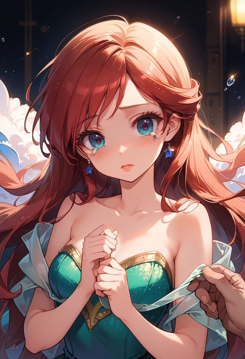 anime style; 3d; glitter; cherry