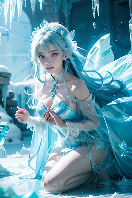 icicle
Beautiful Youth Mystical Fictional creatures chimera Holding an ice wand Crouching Pose
Ice Spirit
Enchanting ice wings
freeze the body and hair
Ice Wizard
Guardian of the cold region
Tranquility and ephemerality
Cold meets beauty
Cool natural beauty
Ice and magic casting
The glow of the icy world