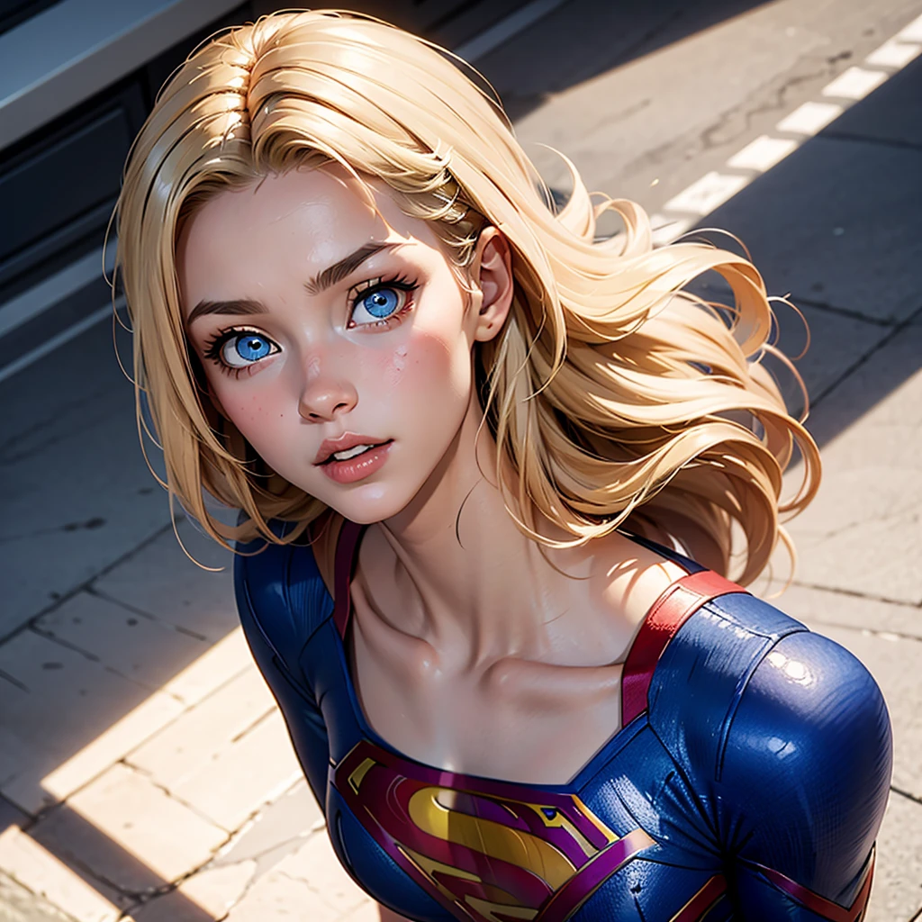 Supergirl , com um nela
