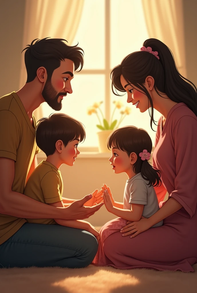পিতা-মাতার সাথে উত্তম আচরণ করা।”