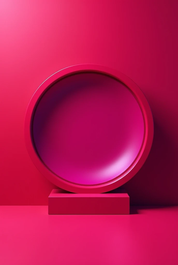 Circular logo in wine color for a school