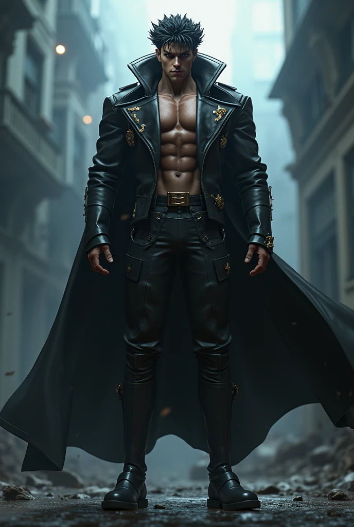 (сyberpunk style), neon, (Jason Momoa) as Drogo, a сyberpunk east barbarian, long braid, long beard, opened сyberpunk blazer, сyberpunk 
jeans, сyberpunk boots, standing, in the сyberpunk city, (1man), (solo), (full body view), beautiful detailed glow, detailed, cinematic light, intricate detail, realistic, highres, detailed facial features, high detail, sharp focus, smooth, aesthetic, extremely detailed, stamp, octane render