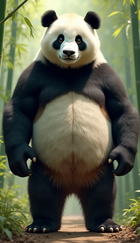 Very strong but very craving in face kfp_po, giant panda, (two-tone, panda fur, panda:1.1), fat, chubby, body fur, head tuft, verg green eyes, sumo white shorts,claws in five, paws, foot wraps,looking at viewer, tongue in mouth,panda bear in teeth,( big huge verg bulge),( sumo in calzoncillos pof white:1.4), lying in bed, (verg sweat :1.4), holding back chest to holding right chest
sitting, on rock, river, lying in bed trees, outside, blue sky, extreme detail, masterpiece, fantasy,