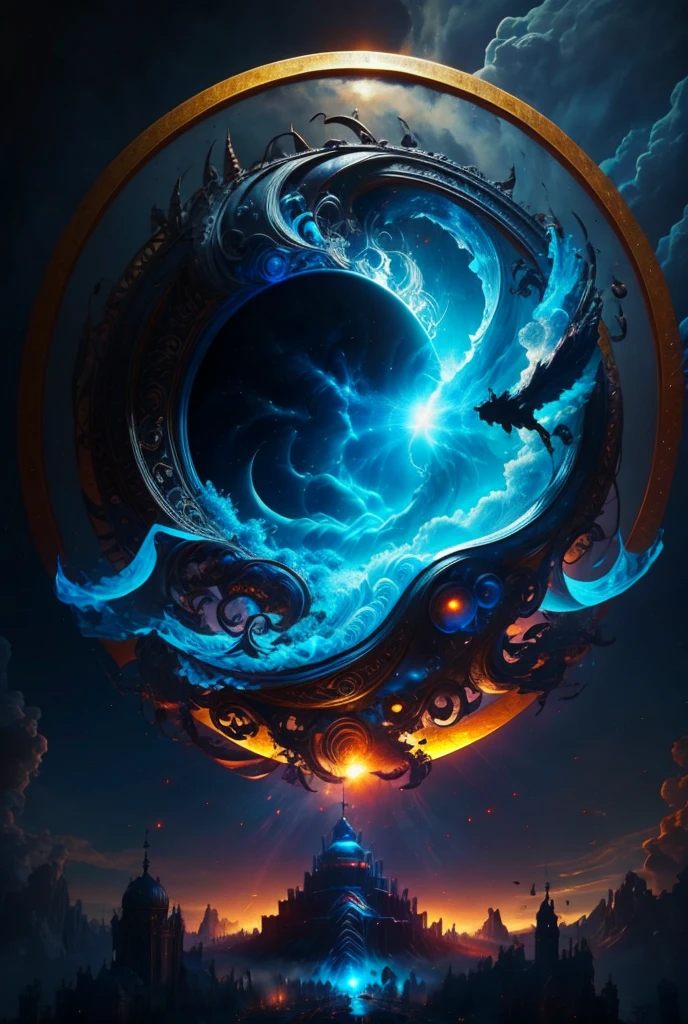 masterpiece, best quality, (extremely detailed CG unity 8k wallpaper), (best quality), (best illustration), (best shadow), absurdres, realistic lighting, (Abyss), beautiful detailed glow, art by PeterMohrBacher,