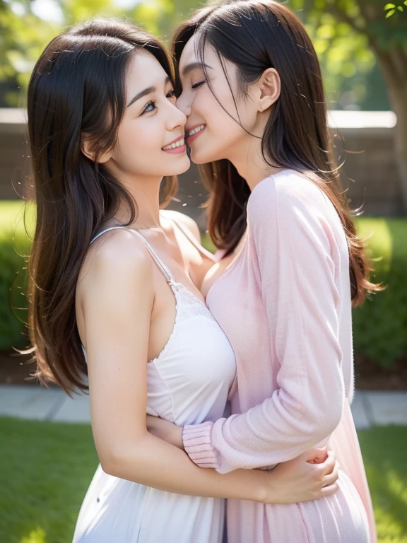 One korean young man and one young korean woman, age gap, age difference, giant tall size, old man 70, long beard white, face smile, hairy body, standing and hugging, hug, sexy young girl 18, size tiny and skinny, hairstyle black long hair, face embarrassing blushed, sex position, kissing, one old man with white hair, one young girl, on classroom, university, detailed face, realistic, realism, huge chest.