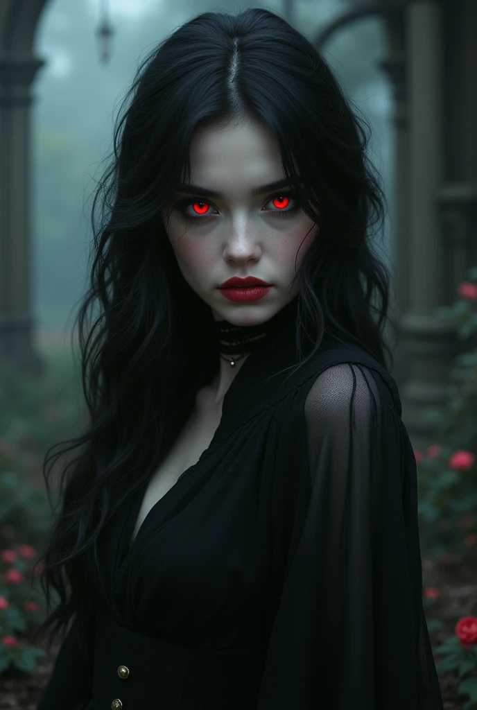 Dark art (chdmchlwrd style), photography transcending traditional media, a beautiful woman, detailed skin with visible pores, mysterious presence, unsure if vampire, gothic beauty, raytracing, 8k, hdr, masterpiece, award winning art, 35mm photography, amazing lighting, (Victoria Frances style), hyperreal art