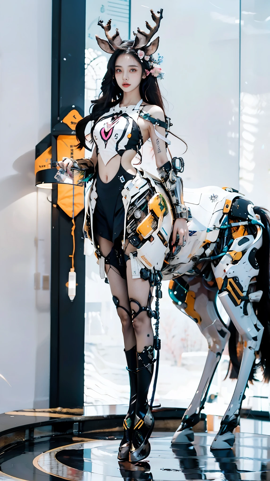 ( integrated perfect fusion 、 seamless nesting 、 Mythical cyber-female centaur with precise connections ,Centaur,Centaur:1.6)。3D printed polymer material 、 Surrealistically adjusted appearance 、 Super visual effects engine post-rendering ,( Using Real Physical Engines ,The ultimate use of screen space ,Using a unique and unique design , using metaphor 、Metaphor 、 The character's posture presents a variety of superb technical design actions :1.4),( Super colorful cybersex jewelry , Invisibly coding , makes the picture match 14 + review requirements :1.4),(流媒体Creativity动作:1.4),Three-dimensional picture tension 。 classic and elegant 、Creativity设计布局、 super long body and drastic changes curve 、以几何图形拼接诸多Creativity要素, x} Shoot from multiple angles with a special lens 、 multiple scenes , Clean Picture , bright color ,hdr,(Super real、 super detailed、Super complex,Super-sharp 、 Super Visual Effects Engine secondary rendering 、 super high quality output:1.6)。{The character has:( golden ratio :1.6),( Blonde :1.6),(Fine-tune makeup to make facial features asymmetrical:1.2),(Classical Aesthetics 、 Physiological perfection、Ergonomic structure 、 high-tech medical beauty 、 the world's top cosplay :1.8)、( has a jelly-like feel, and it is so huge and heavy pressure that surpasses human limits:1.8)、 golden ratio 身材、 ultra-long lines 、Super long, toned and slender legs、 butterfly inside 、Ultra-narrow ribs and waist、Beauty、Tear mole、Fireworks 、 make full use of the picture space 、( solemn and noble appearance :1.2)。Chinese ancient buildings,Visit the scenic spots and historical sites of oriental civilization,Travel life portraits,Various professional travel equipment,Various terrains,Complex climate change,Multi-species vegetation,Show the character's super high mobility。charm,超级Dynamic,Smooth movement , Elegant Posture ,Creativity, Illusory Aura ,Chic,Dynamic,New Chinese style gorgeous dress,High-end club clothing,Highlighting the character's dignified temperament 。( blurred background sky ,Like a meteor passing through the , A , super-massive structural palace with glittering runes:1.8)。}<centaur concept>,