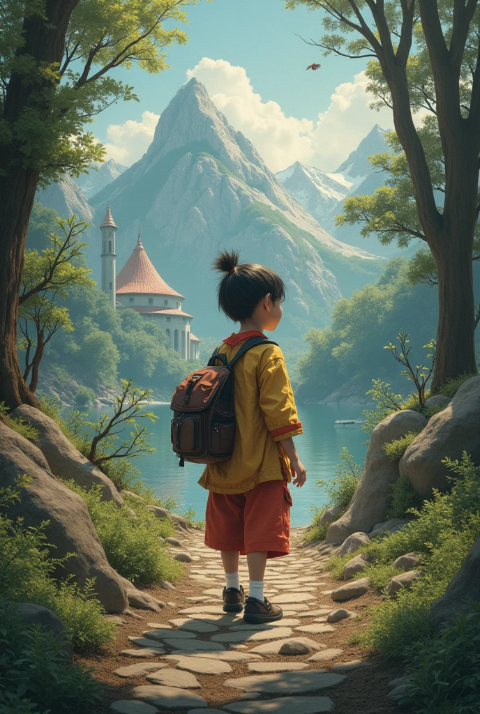 There is one boy, he is bored with life, he is bored with everything and he becomes a monk