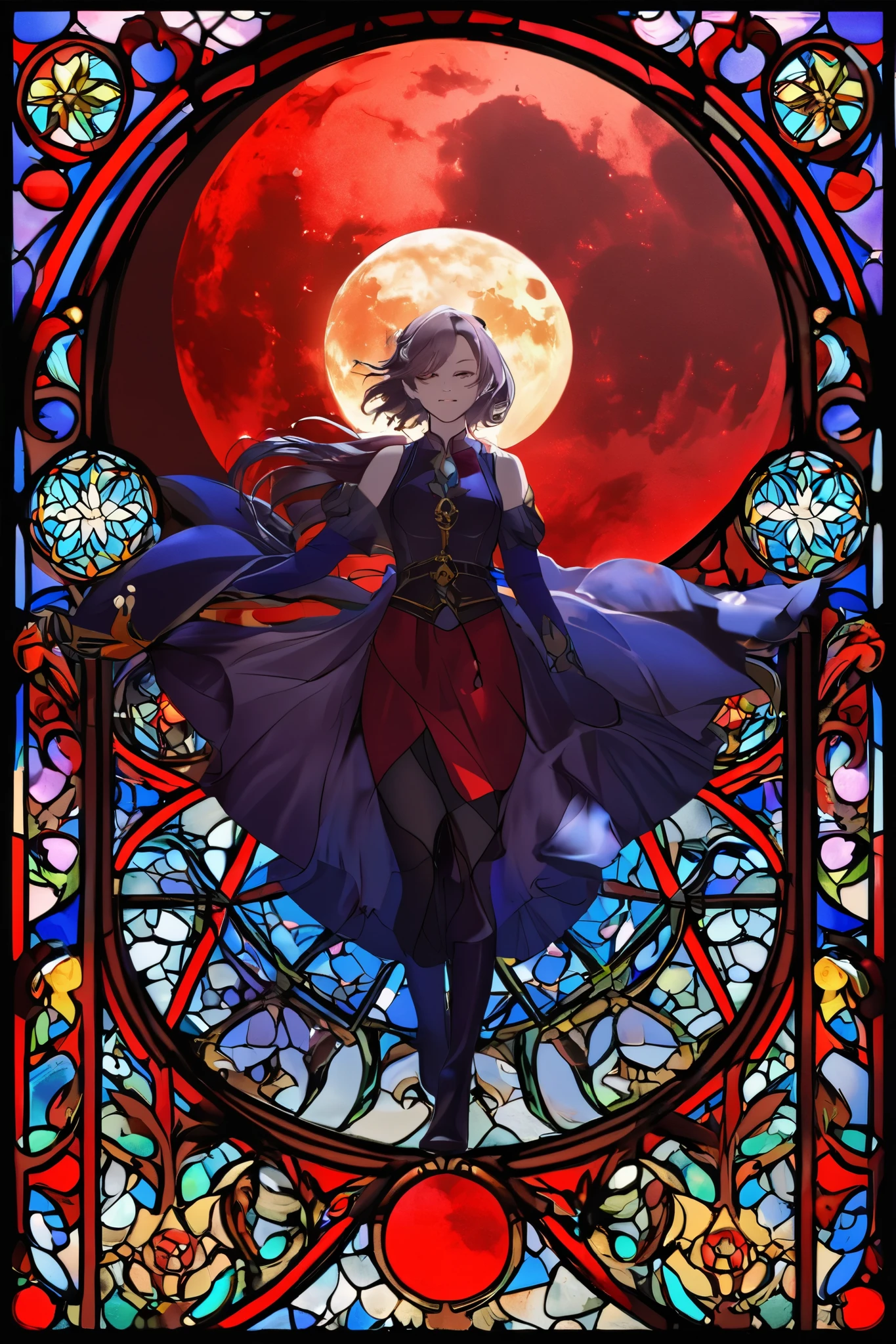  stained glass 　Red Moon　Association