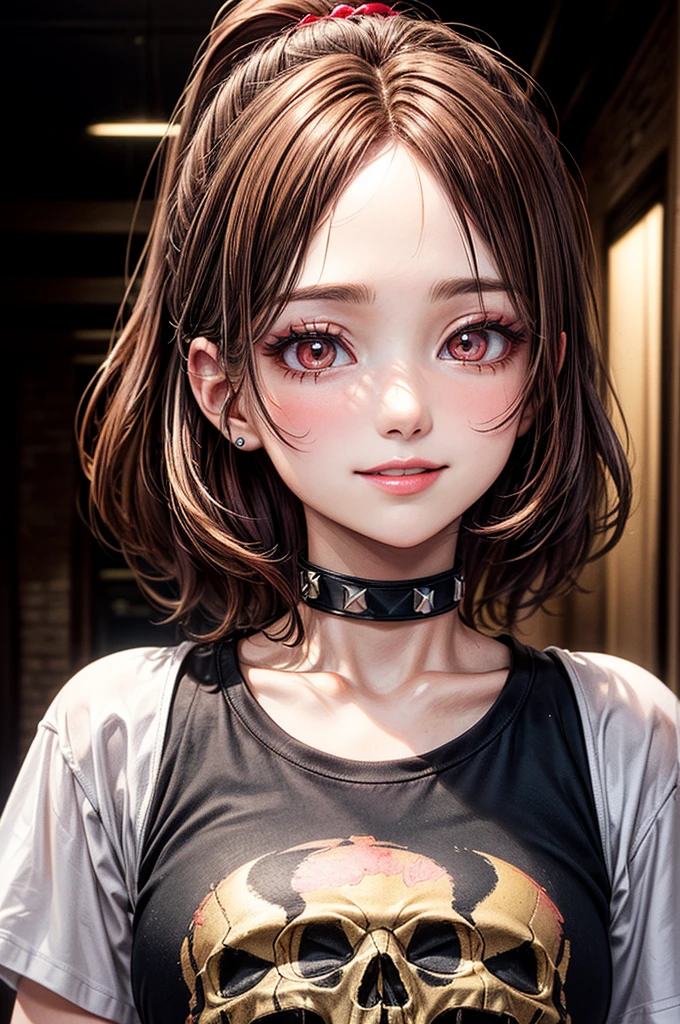 (masterpiece, best quality), 1girl, <lora:higuchi_madoka_theidolmstershinycolors:1> higuchi_madoka_theidolmstershinycolors, short_hair, brown_hair, mole, mole_under_eye, bangs, hair_ornament, hairclip, purple_eyes, blush, breasts