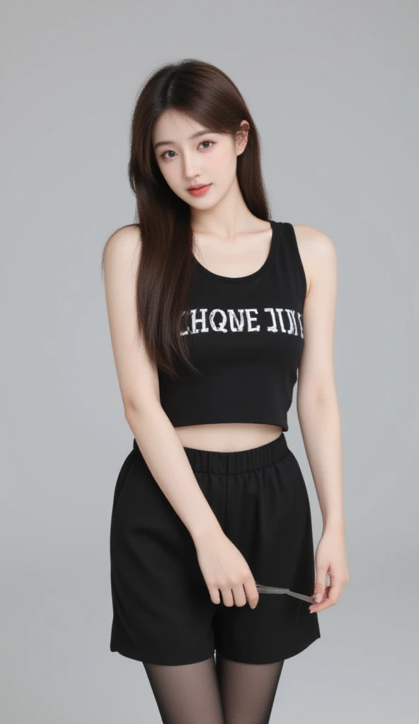 ((masterpiece, best quality)),((high resolution:1.3)), 1 Girl, solo, Cowboy Shot, Blurred Background, (((Small breasts))), Thighs, (underwear), ((T-Shirts)), Off shoulder, short hair