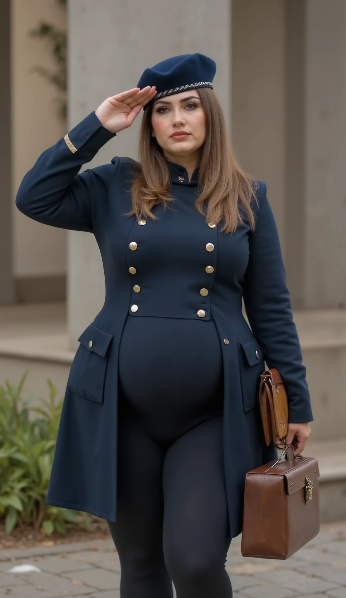 60-year-old German mature pregnant woman , 60歳のゲシュタポソルジャーpregnant mature , pregnant mature , blue black Gestapo blue military uniform ( blue black tight leotard ) , blue black beret , blue black coat , while standing still saluting , 木製バインダーを持った blue black lip gloss , 60-year-old Gestapo soldier pregnant mature , hanging straight and very long hair up to the knee , member of the evil organization ( 60-year-old pregnant woman 、 Gestapo uniform ), Drooping下がったバスト(size:6.5, Softness:2.9, Drooping:4.9), ゲシュタポ軍服を着た60-year-old pregnant woman 一緒に笑っているあごを大きく上げて正面を見つめている, blue black lip gloss :1.7, very plump body , very plump body , Wide hips, Extremely thick :2.9, Very thick waist :2.9 , very plump body :2.9 , very plump body :2.9 , 60-year-old Gestapo soldier pregnant mature (size:6.5, Softness:2.9, Drooping:4.9) , Wide hips:2.9, Extremely thick :2.9, 60歳のゲシュタポソルジャーpregnant mature , 60-year-old pregnant woman 、 Gestapo uniform , 60-year-old German mature pregnant woman ,