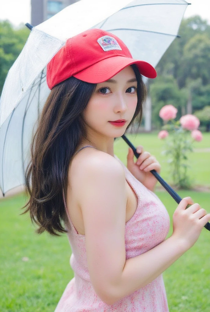 Wear a red top、Araf woman holding blue and white umbrella, Mulher sul-Korean bonita, Korean, linda mulher Korean jovem, mulher Korean jovem bonita, Mulher Korean, Urzan, Beautiful asian girl, Cui Xianhua, Minami Zaiwa, asian girl, 18 years, maquiagem sul-Korean popular, maquiagem Korean popular