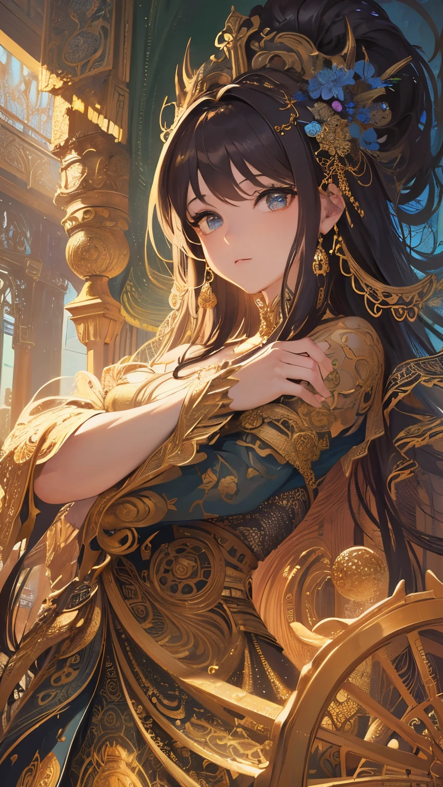 ((highest quality)),(Ultra-high resolution),(Super detailed new),(Detailed Description),((The best CG)),(A masterpiece),Ultra-detailed art,A wonderful new art form,(Fantasy art with intricate detail:1.5), turn around