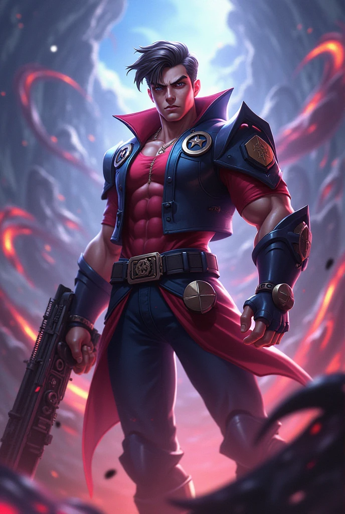 a woman in a red and white outfit holding a fire ball, league of legends character, bian lian, arcane jayce, g liulian art style, heise jinyao, communist draven, style league of legends, xianxia hero, style of league of legends, official splash art, splash art, iconic character splash art, wild rift
