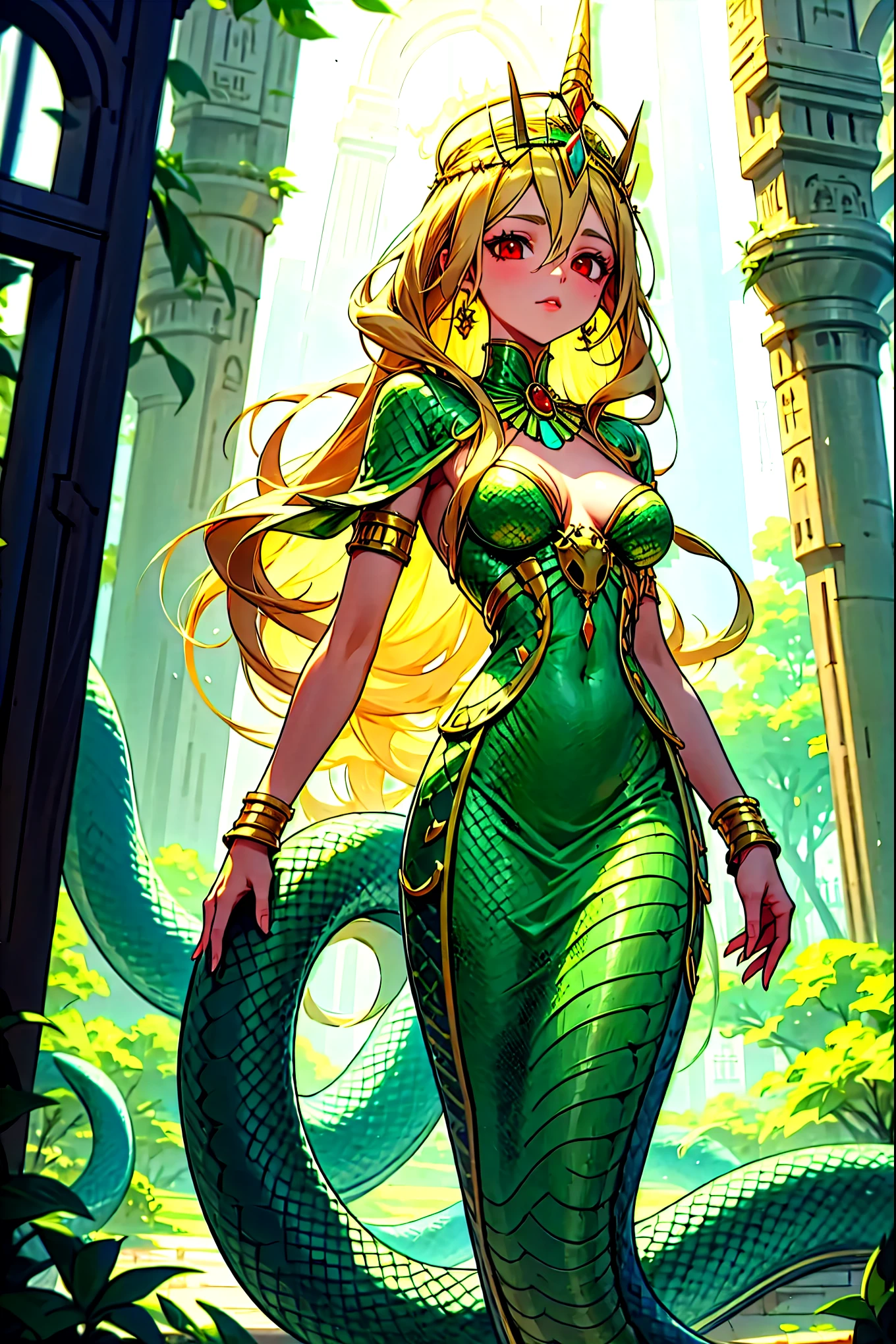 medusa, gorgon, greek mythology, clash of the titans, ((wig of snakes)), glowing eyes