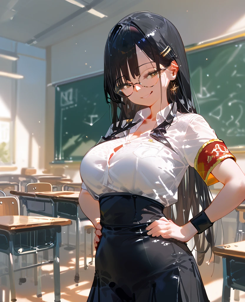 plump thighs, round glasses, big boobs, two braids,sexual illustrations, japanese woman, pubic hair, school uniform, panties are visible