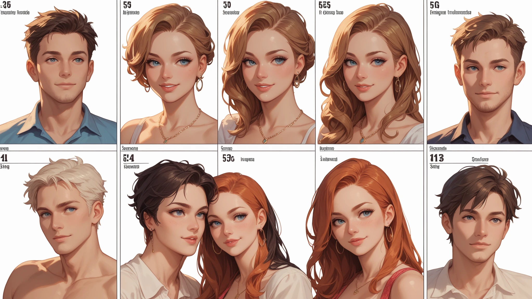 Character style illustration style Completely bare breasts showing a little fear Breast size Cartoon name: Isabella Cruz white background medium breasts freckled face Hermione Granger actress strong contours Physical description - long straight hair, tingidos de um marrom vibrante que contrasta com sua pele clara. - You reflect a mix of curiosity and determination. - Ela tem uma estatura alta, with a slender and agile figure, evidenciando sua agilidade e destreza. -fundo colorido Design de personagens de retrato, beautiful digital illustration, retrato de alta qualidade, Arte em quadrinhos, Corpo inteiro sensualizando ou pelada. folha de retorno. return sheet member of the day outfits hell day expression love wearing Gryffindor outfits