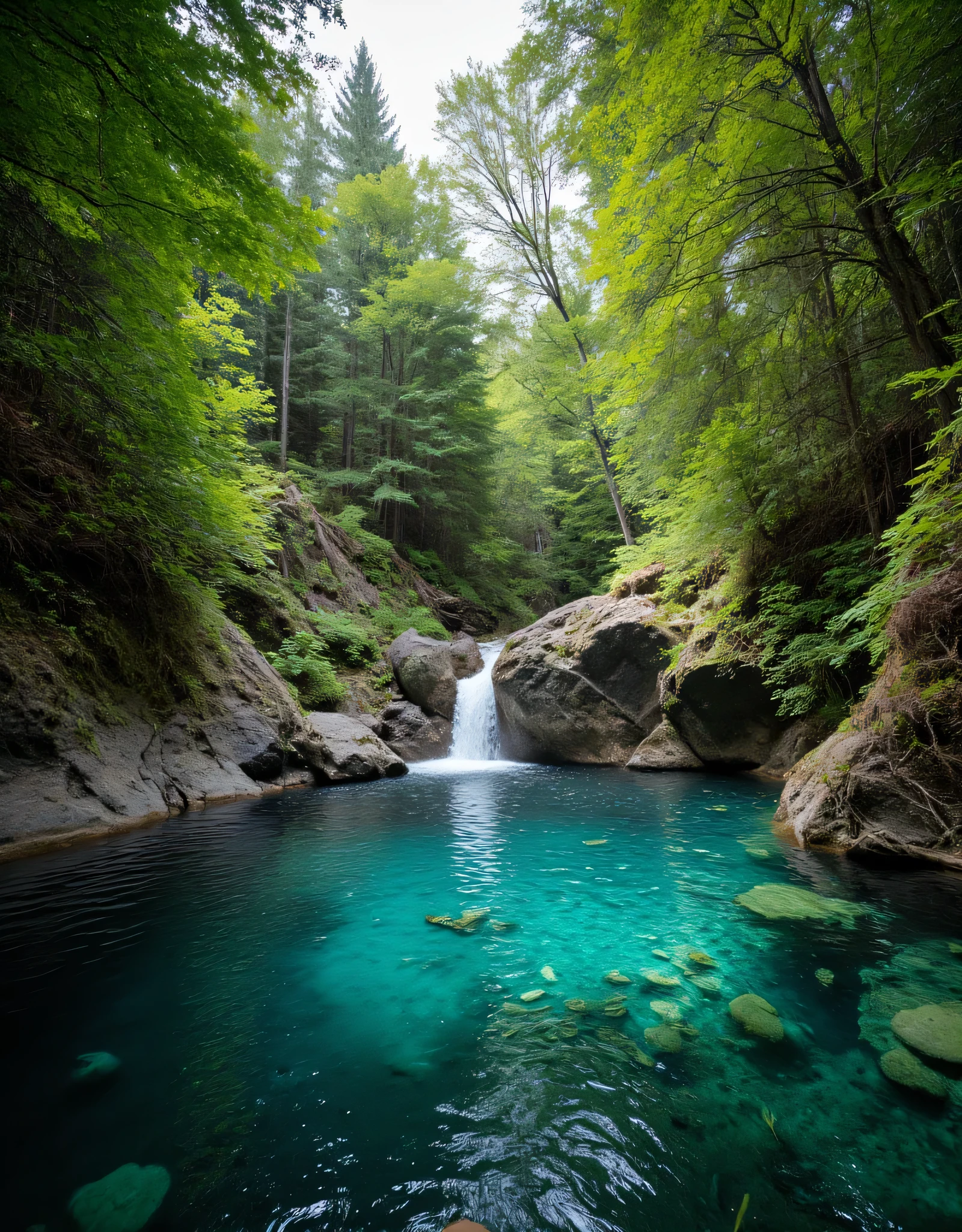 **Prompt:** Imagine stepping into a serene hyperrealistic world where tropical rain nature’s beauty takes center stage scenery. Describe the breathtaking scene of a majestic deep forest swap gracefully into a crystal-clear deep forest pool, surrounded by lush greenery and vibrant flora. Explore the diverse artistic interpretations of this landscape, from hyper-realistic details capturing the realistic texture of the rocks and water droplets to the stunning elegance found in National Geographic photography. Focus on the interplay of light and shadow as dawn sunlight filters through the flora canopy, creating a mesmerizing array of best colors. Convey the fullest depth of this image using the best photography composition techniques, emphasizing the concept of mixed lighting and ultra-high-definition clarity that allows every element of the scene to come alive. Invite your readers to immerse themselves in this captivating visual experience.