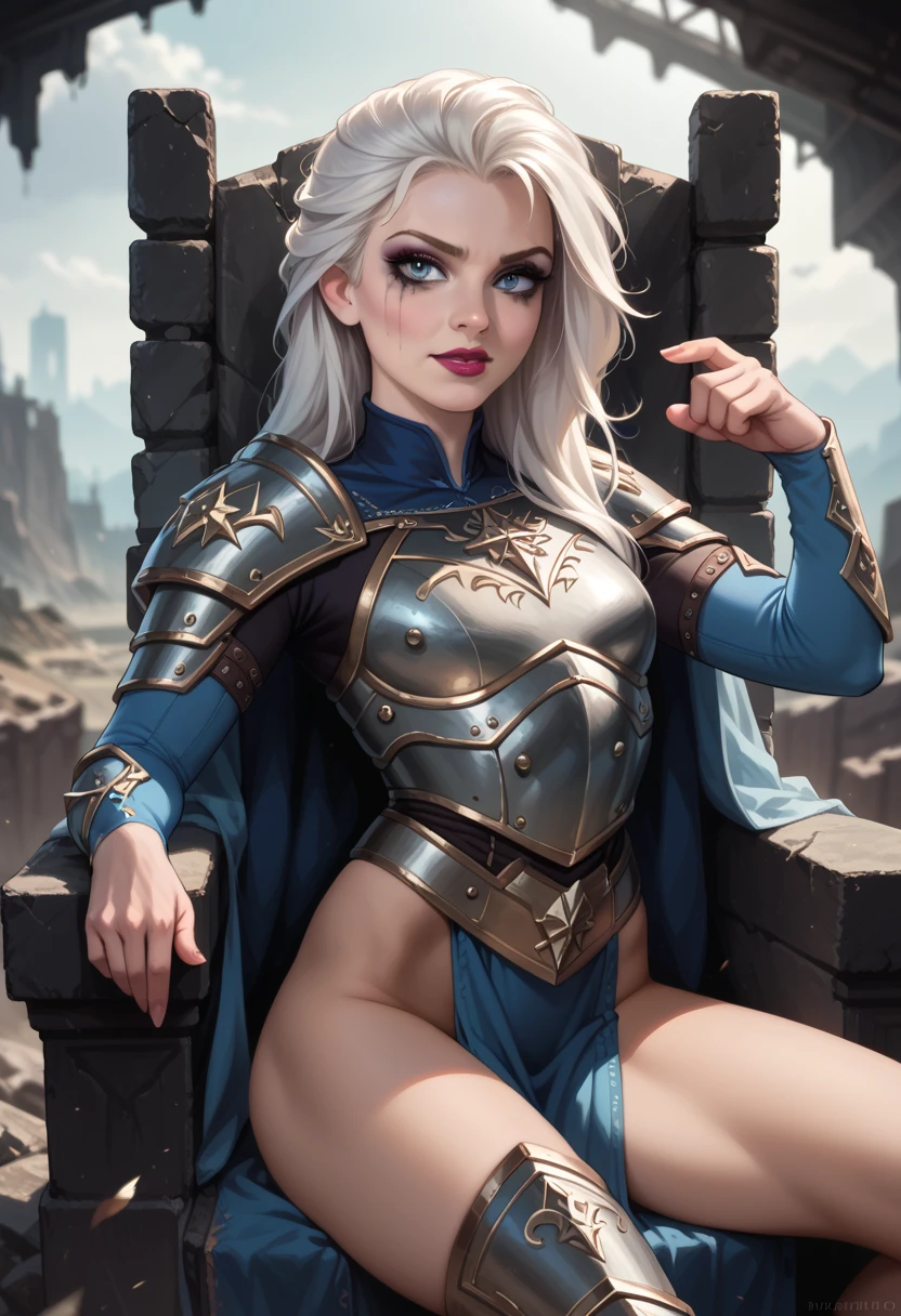Masterpice, dragon and a pretty queen with perfect body , game of thrones inspired movie, mature woman, pretty woman, beautiful face, big breasts, sitting on iron throne with dragons behind her