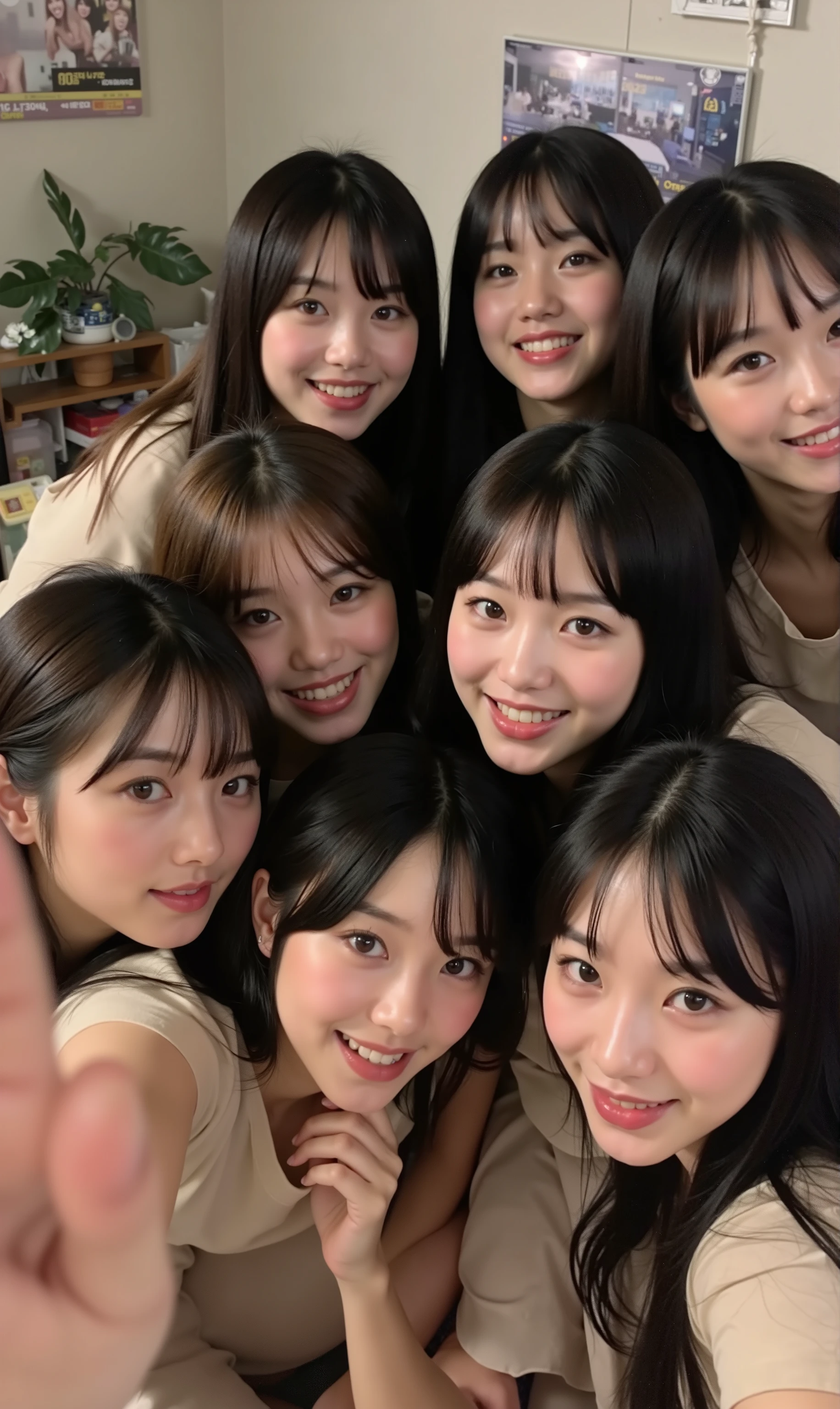(((8k, 超High resolution, Highest quality, masterpiece))), (Insincere laughter), (avoid), (((22 years old)))、日本人Women、Beauty、Beautiful Skin、Semi-long hair、Black Hair、メイドWomen、Maid clothes、100 cute 、smile、High resolution、Soft Light、Beautiful detailed、Very detailed、eyes and face、Beautiful attention to detail、Wide-angle field of view、Depth of subject、top view、Full body description、Zoom out、(((Very detailed depiction of the double)))、(((multiple girl)))、((((6+girl))))、((((100))))、(((1000)))、((((100人のWomen))))、(((10000)))、(((Crowd Shot)))、(((women only)))、(((Women、The same face、perfection、Consistency)))、(((Big Breasts、H-cup、Deep valley)))、Matching clothes、(((Large Groups)))、(((Women増える、Double々game、Massive proliferation)))