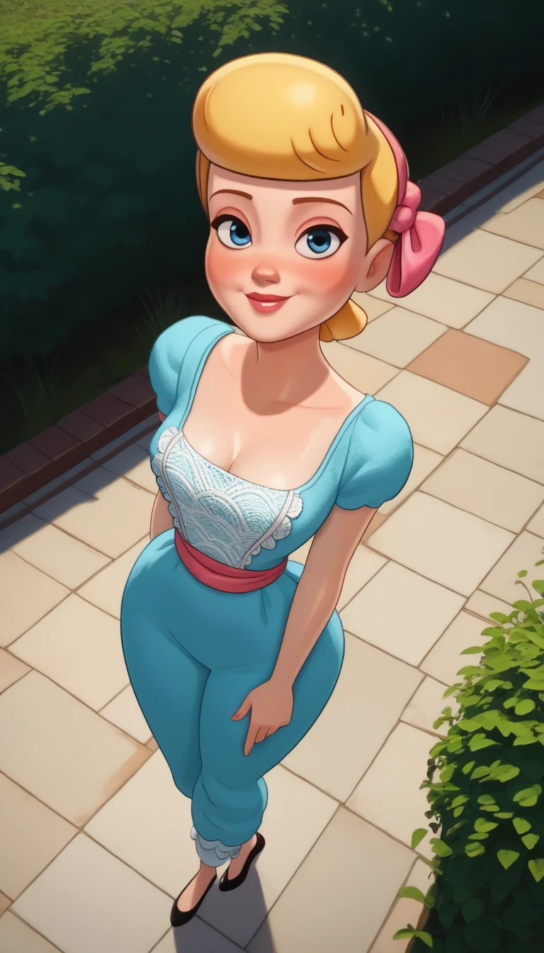 score_9, score_10_above, score_20_above, score_8_above, a naked girl , light blue wool fabric dress wool fabric pants , pink ribbon on the waist not tight , short sleeves , short hair, looking at the spectator, beautiful, animated 3d cartoons , sexy poses, smile, blush, Middle view , beautiful eyes, blows, outdoor, nature background, cinematic dust , sexy breasts outside the dress , Girl covered in transparent
BoBeep XLP DisneyStyle XLP, from below