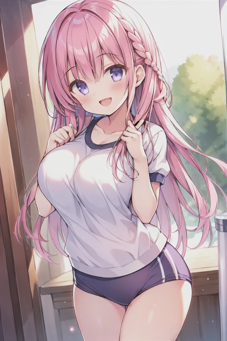 {{{{{16k,Ultra High-resolution realistic photograph of neat virgin first-year junior high school girl's in School-designated gym uniform with junior high ribbon as pretty as a actress in Grass schoolyard, She's in the first year of middle school, but she's too well developed, her tits are too beautiful, When she rolls up her gym clothes from underneath her shyly raw, hidden big tits pop out, She's a first-year junior high school girl with no makeup and no polish but her body is glamorous, She's a virgin but she's popular popular popular and she just has an aura of being popular}}}}},{{Extremely detailed}},{{{{{dye her cheeks flush and integrated her head pure small, thick lips, Enchanting thick gross idol's Lips}}}}},{{{{{dark colored bang ponytail hair}}}}},{{{{{She get more attractive and smoother her body, her expression and appearance are transformed into that of a pure, Her white tits are so fluffy, and are depicted in great detail, but her ??? appeal from her neck fills the schoolyard, her bodyline and tits and hips are getting cuter and cuter, She has been reborn as a pretty one-in-a-thousand-year girl with a sparkling aura of cuteness}}}}}