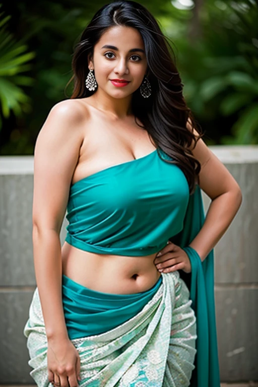 1 Heavenly beautiful and goddess beauty cute and sweet looking face Arabian woman in Scenic Riverside Promenade, Heavenly beautiful Overweight, Heavenly beautiful Extremely fat, Heavenly beautiful and attractive Chubby figure , Heavenly beautiful looking and eye catching luxury style Indian traditional saree and bra, reaching out, Heavenly beautiful Arabian woman, 16k, High resolution, masterpiece, highest quality, fine skin, outside view, Realistic Photograph, close up figure view, Heavenly beautiful smile face