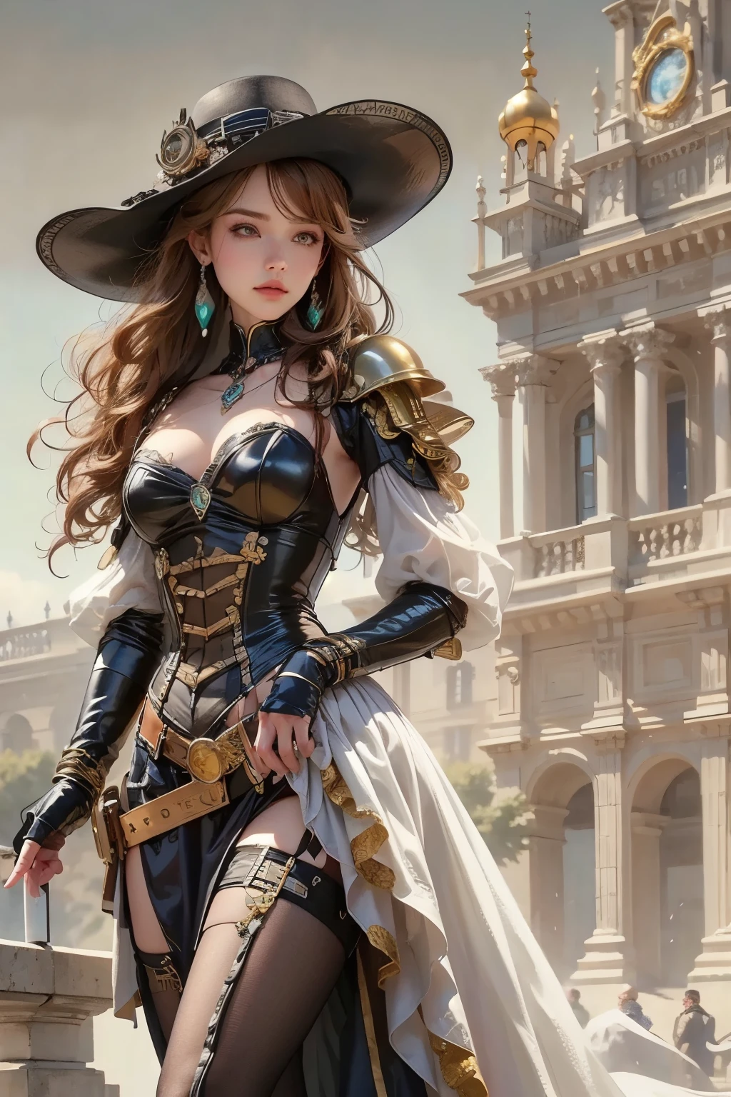 official art, unity 8k wallpaper, ultra detailed, beautiful and aesthetic, masterpiece, best quality, (zentangle, mandala, tangle, entangle), (fractal art:1.3) , 1girl, extremely detailed, dynamic angle, cowboyshot, the most beautiful form of chaos, elegant, a brutalist designed, vivid colours, romanticism, by james jean, roby dwi antono, ross tran, francis bacon, michal mraz, adrian ghenie, petra cortright, gerhard richter, takato yamamoto, ashley wood, atmospheric, ecstasy of musical notes, streaming musical notes visible