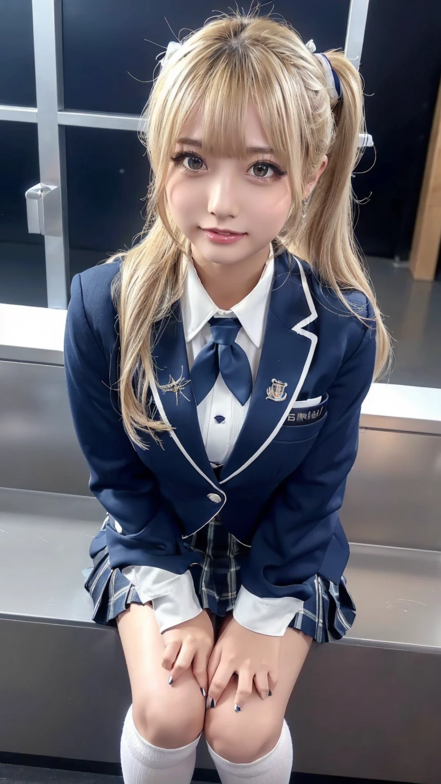 female teacher、(skirt suit:1.2),((Panty shot)),((Under the skirt:1.2)),Gal, (Anatomically correct,),masterpiece, highest quality, Raw photo, Photorealistic, face, unbelievably ridiculous, Beautiful girls, cute, Blunt bangs, Depth of written boundary, High resolution, Super detailed, detailed, ighly detailedd, extremely detailedd eye and face, Cinema Lighting, pale and tanned skin,alone,woman,(Wavy Hair,Blonde),(panties), ((Sensual;1.5)), Glamour, Sunburn marks on tanned skin