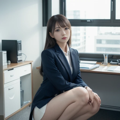(8k, RAW photo, best quality, masterpiece:1.2), (realistic, photo-realistic:1.4), (extremely detailed 8k wallpaper), solo, a Japanse woman, office lady, suit
 
