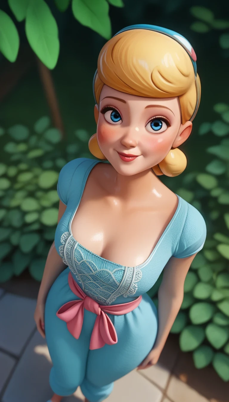 score_9, score_10_above, score_20_above, score_8_above, a naked girl , light blue wool fabric dress wool fabric pants , pink ribbon on the waist not tight , short sleeves , short hair, looking at the spectator, beautiful, animated 3d cartoons , sexy poses, smile, blush, Middle view , beautiful eyes, blows, outdoor, nature background, cinematic dust , sexy breasts outside the dress , Girl covered in transparent
BoBeep XLP DisneyStyle XLP, from below