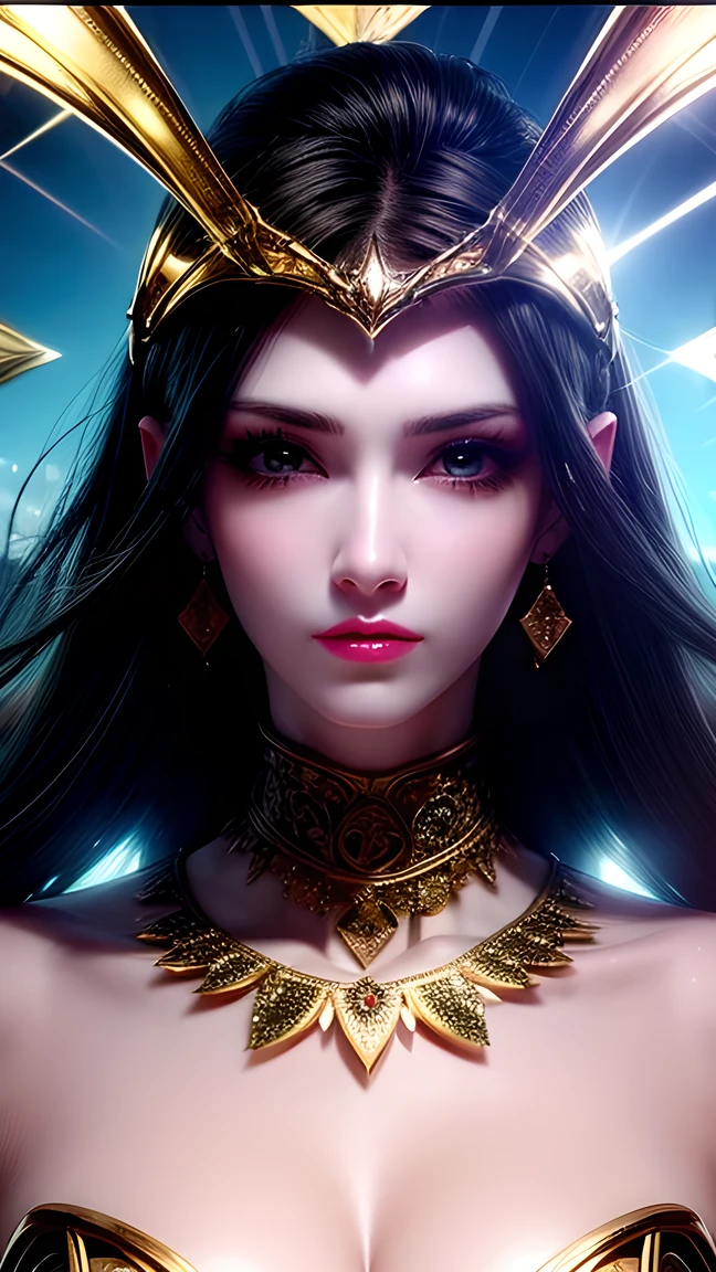 top quality, Super Quality , 16K, Absurd, very detailed , portrait, Beautiful Woman , Prism effect, Mirror effect, Effects of wind, Light Effect